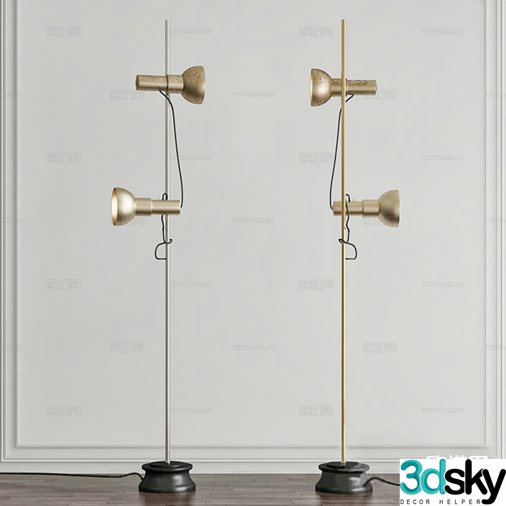 Light luxury lighting decorative lamp art lamp floor lamp 3D model