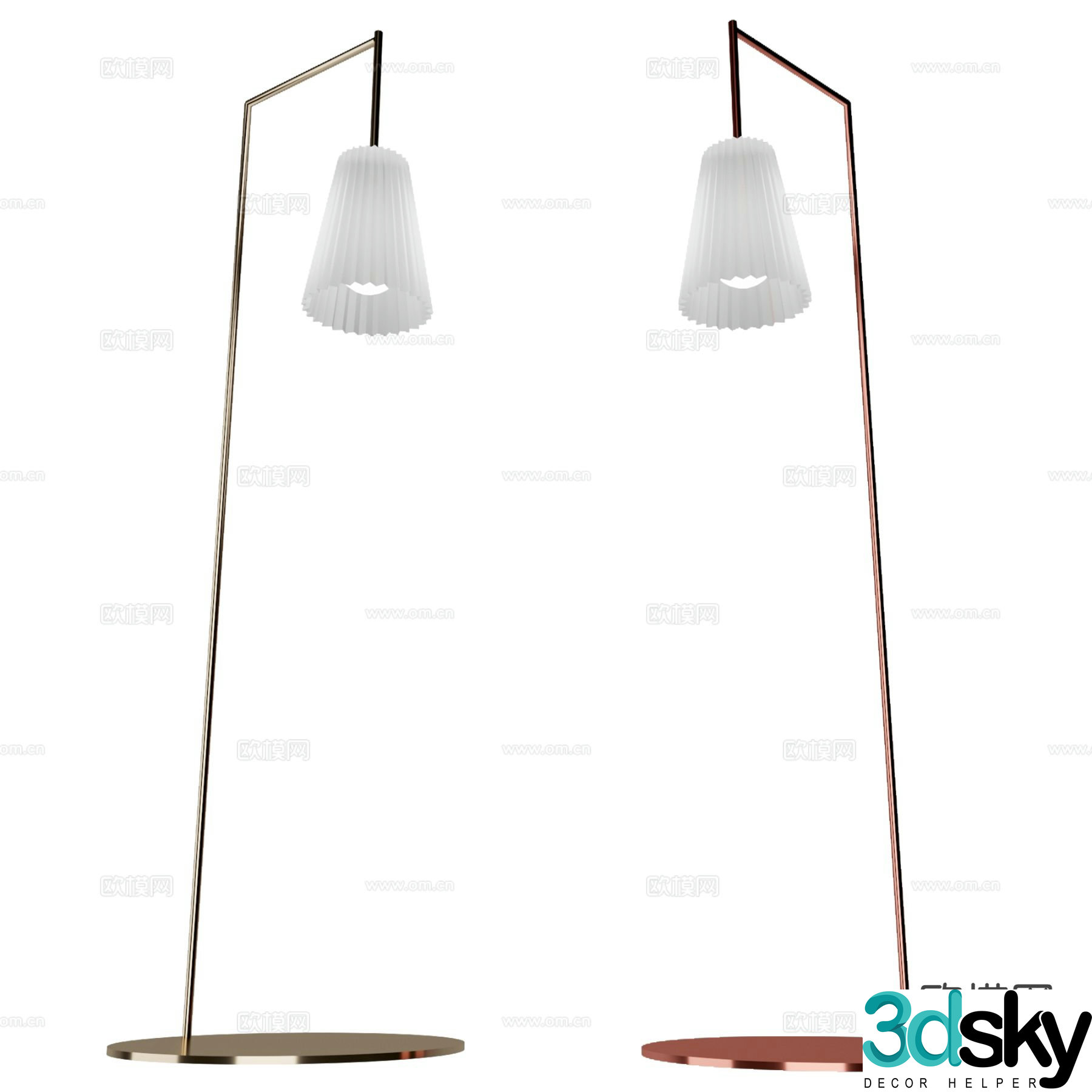 Modern art lamp floor lamp 3d model