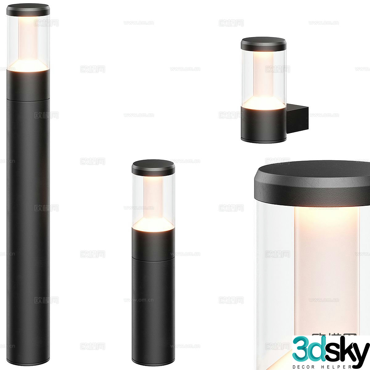 outdoor lamp street lamp 3d model