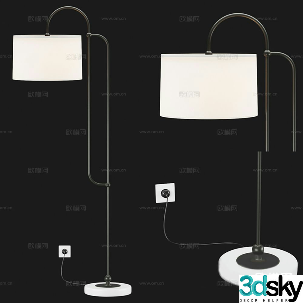 Lamps lighting art lamp floor lamp 3d model