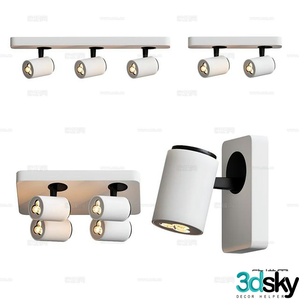 downlight spotlight lighting fixture 3d model