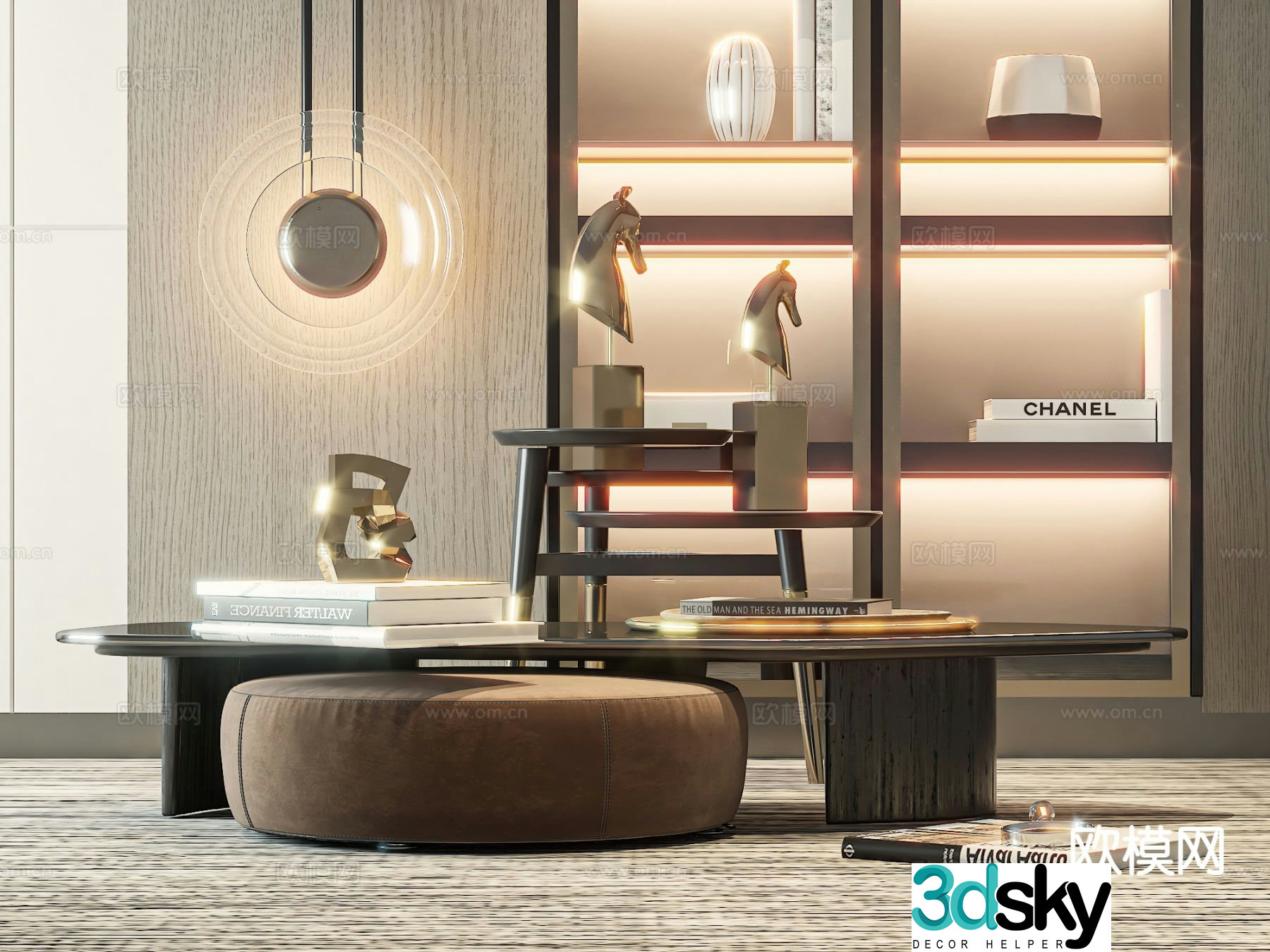 Modern coffee table 3d model