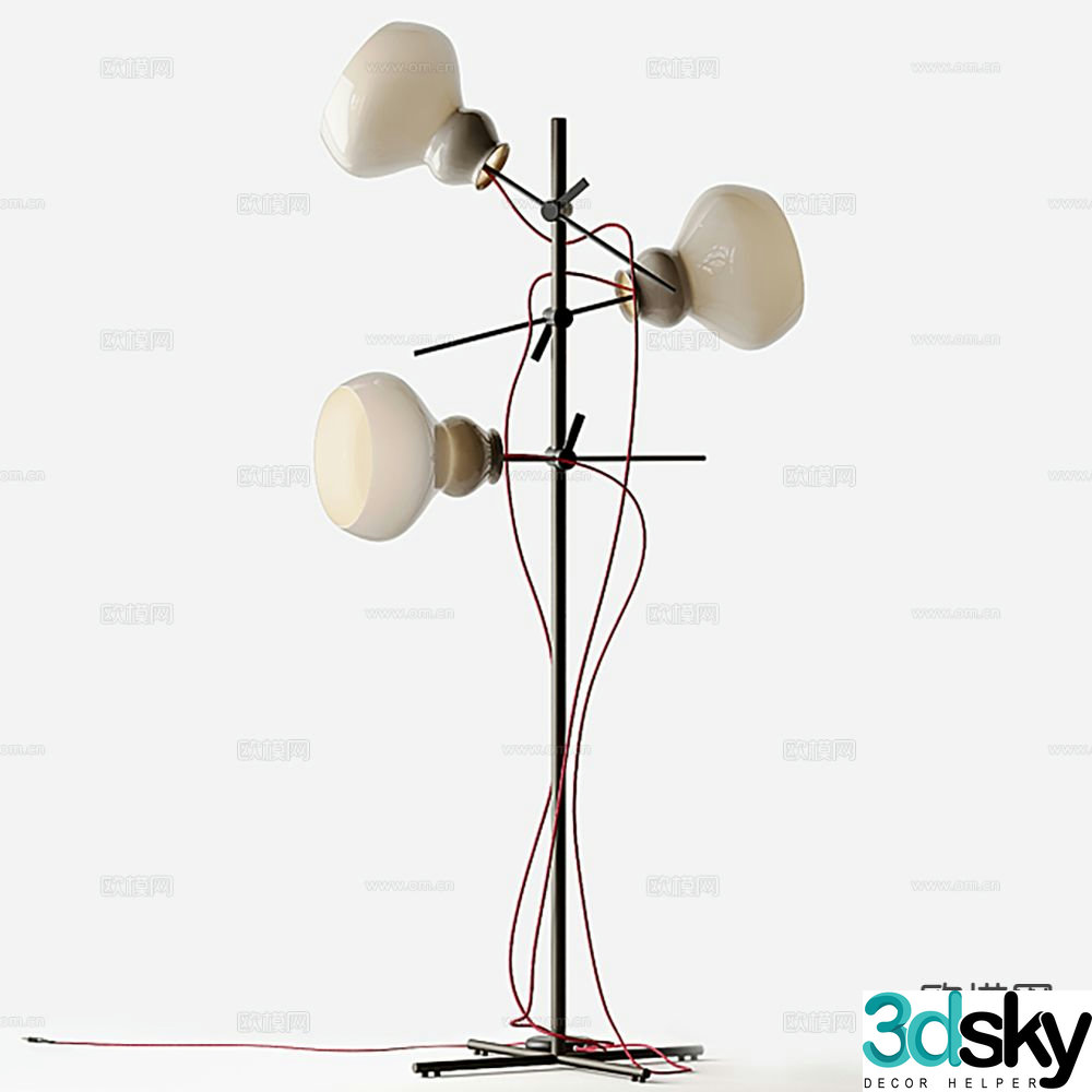 Creative art lamp floor lamp 3d model