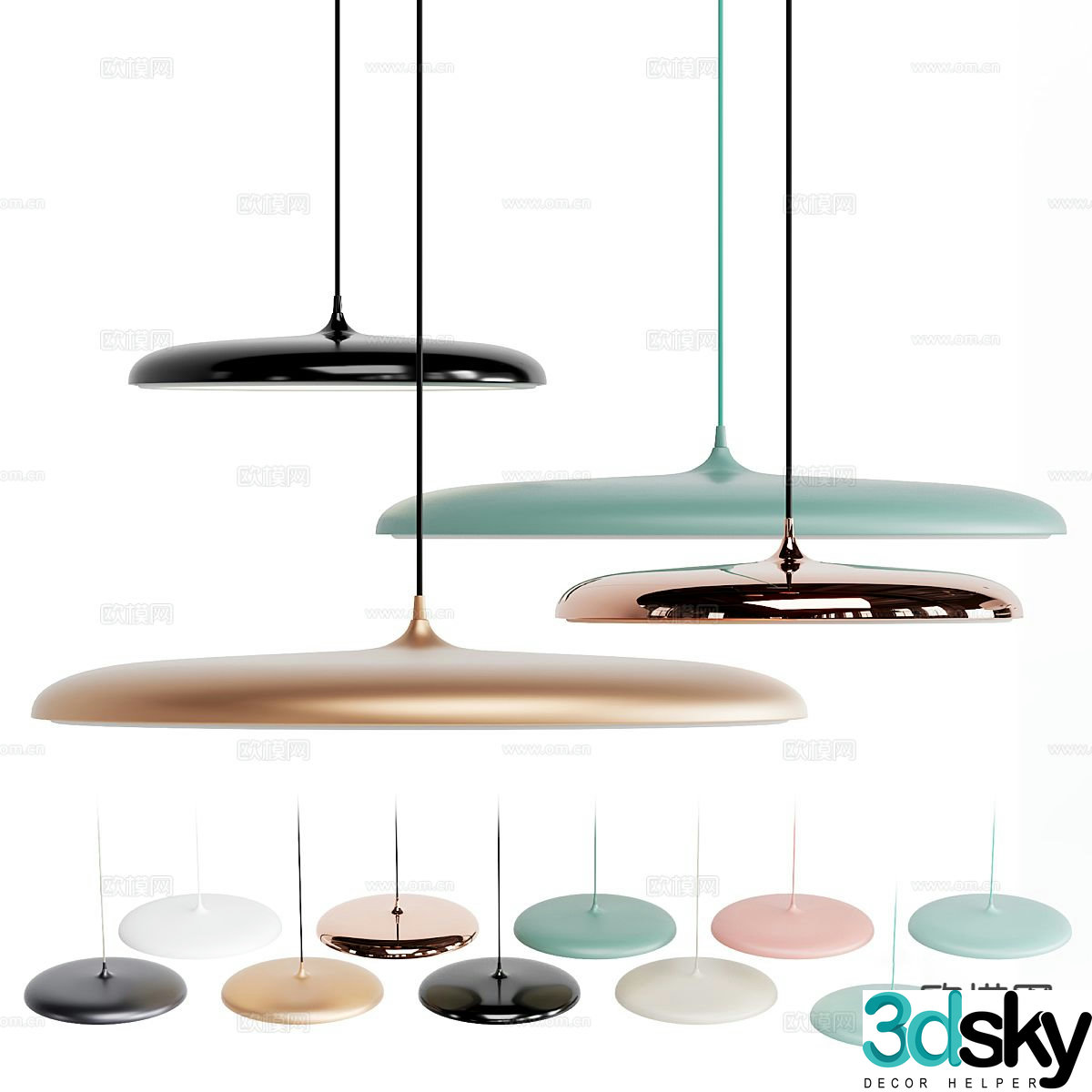 Modern ceiling lamp 3d model