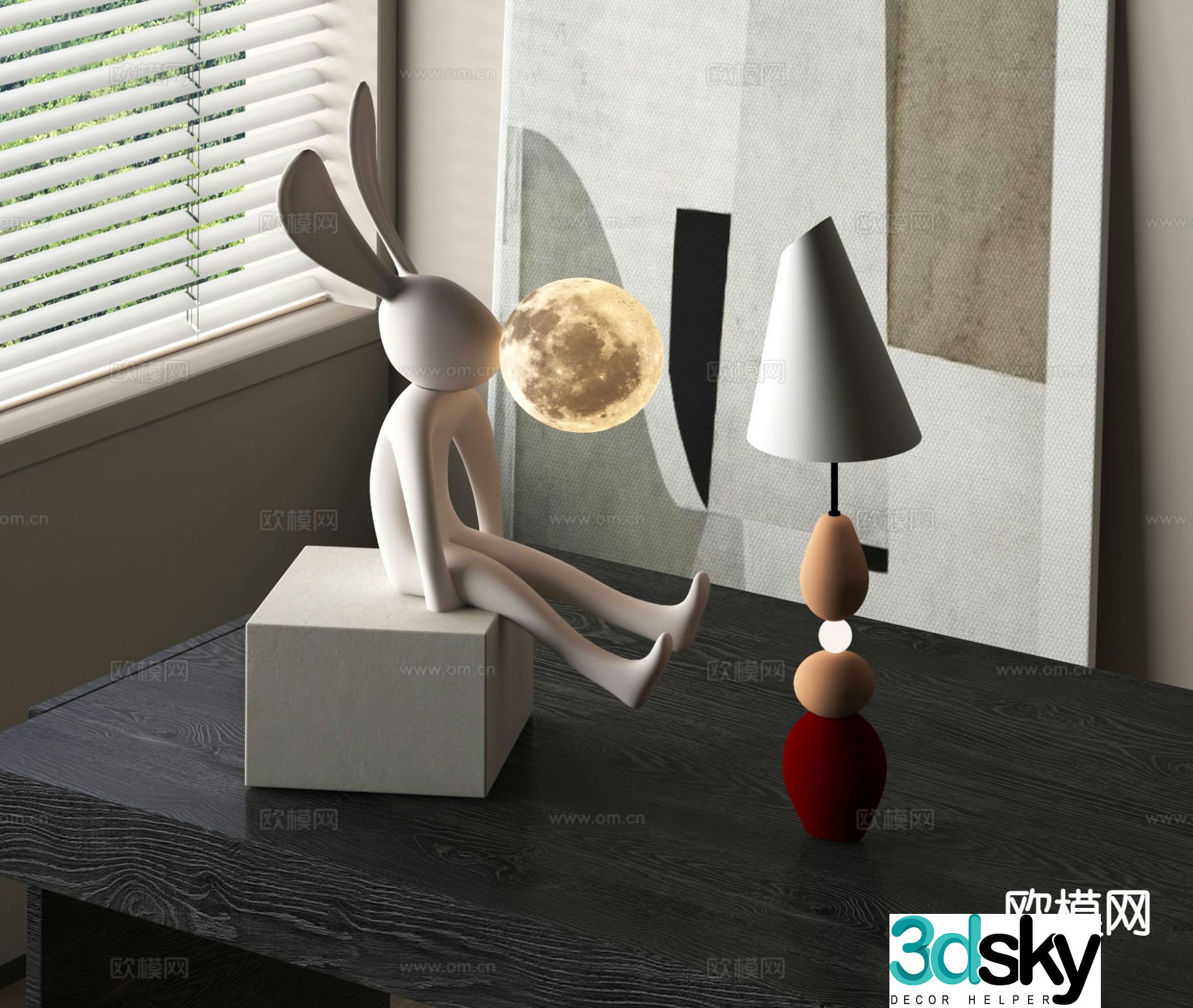 Rabbit Ornament Decoration Cartoon Ornament 3d Model