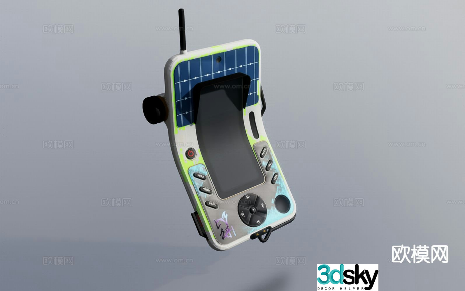 sci-fi controller 3d model