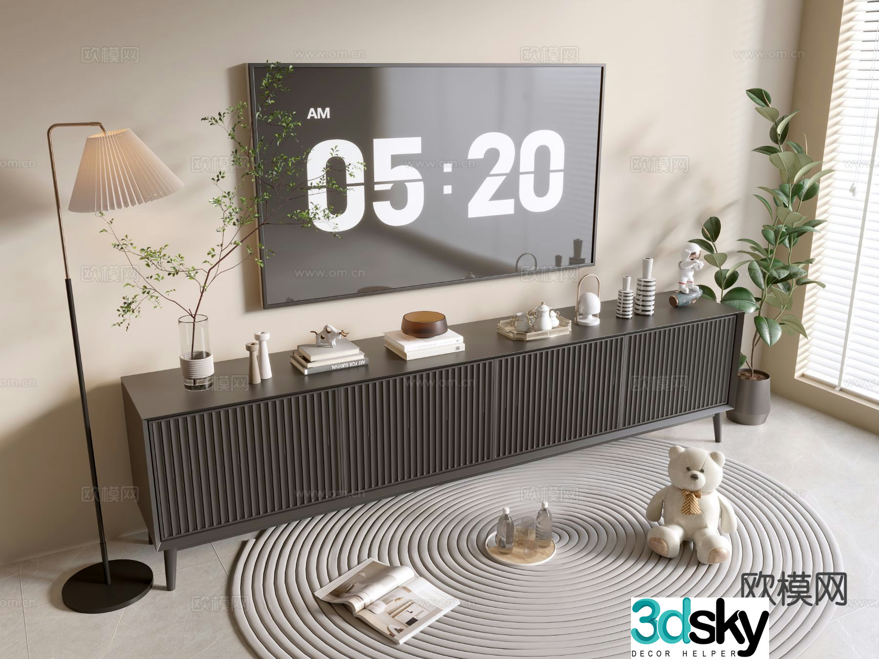 Modern TV cabinet 3d model