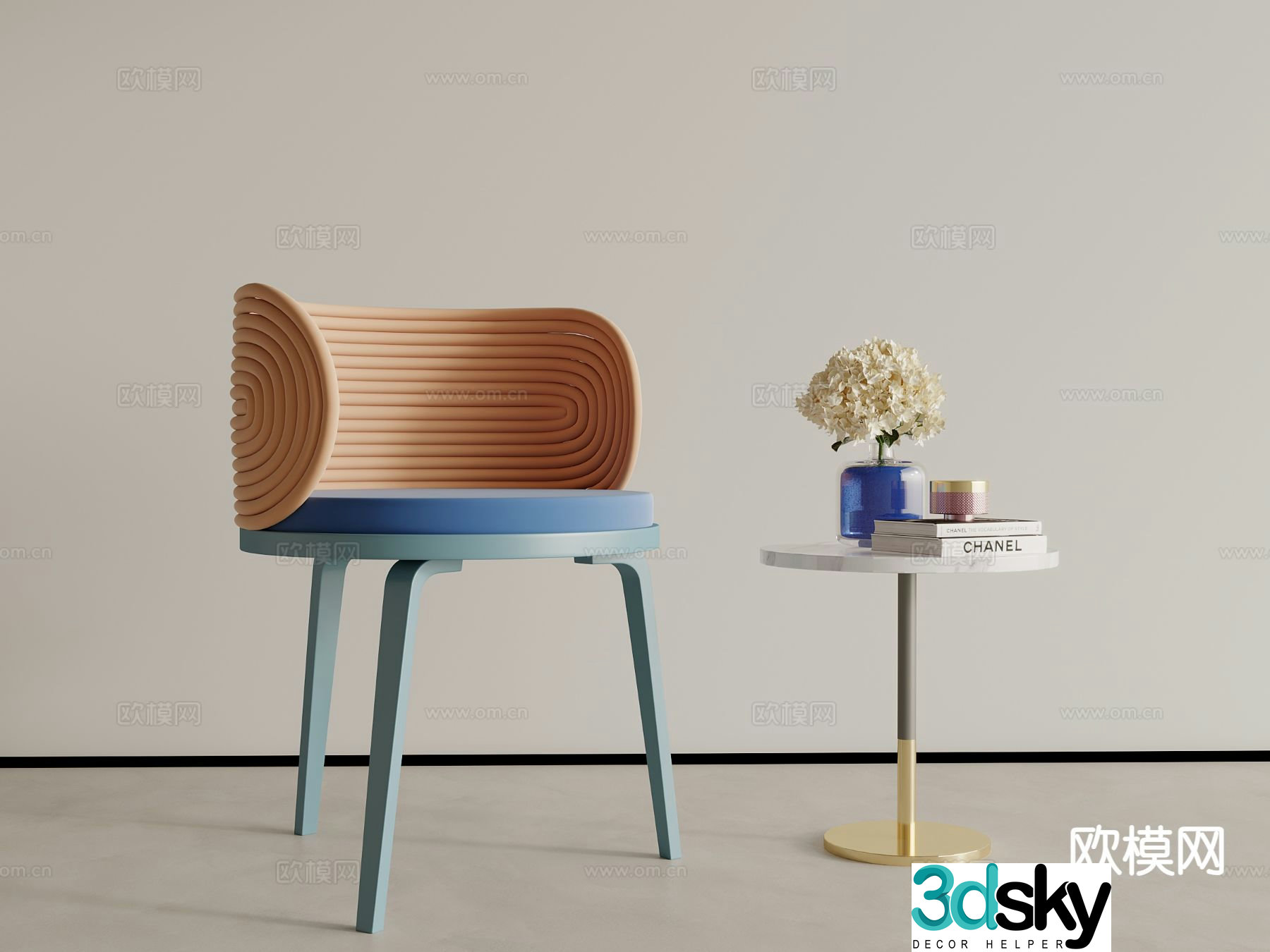 Dopamine chair leisure chair 3d model