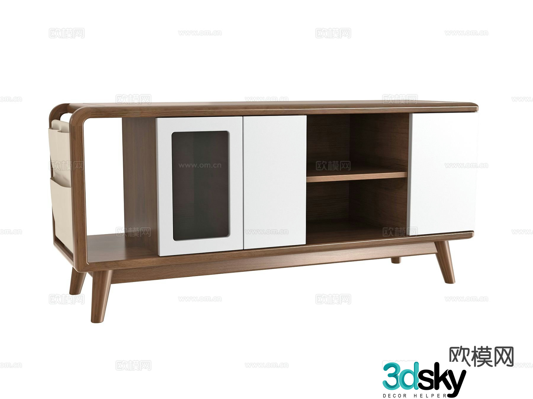 Nordic TV cabinet 3d model