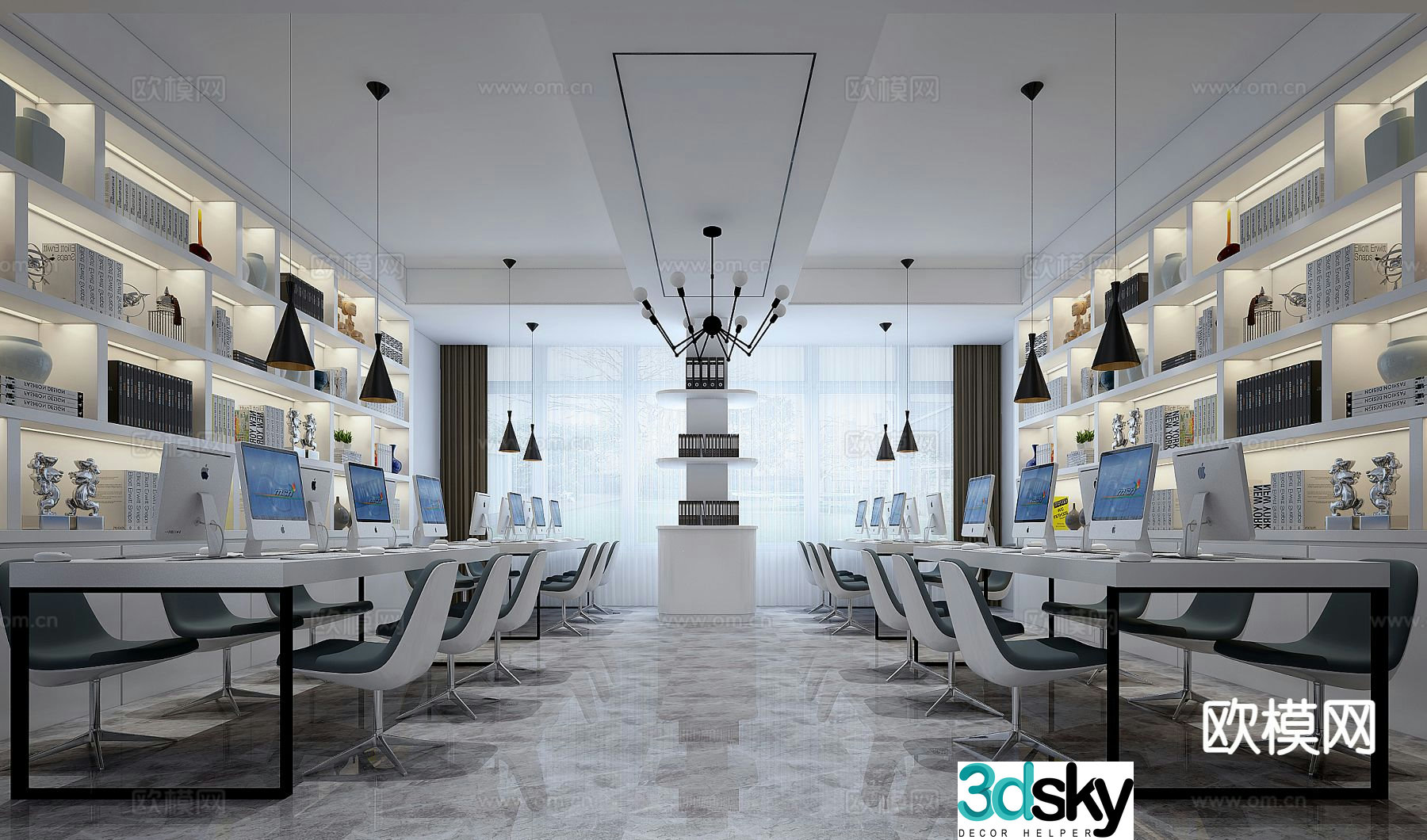 Modern office 3d model