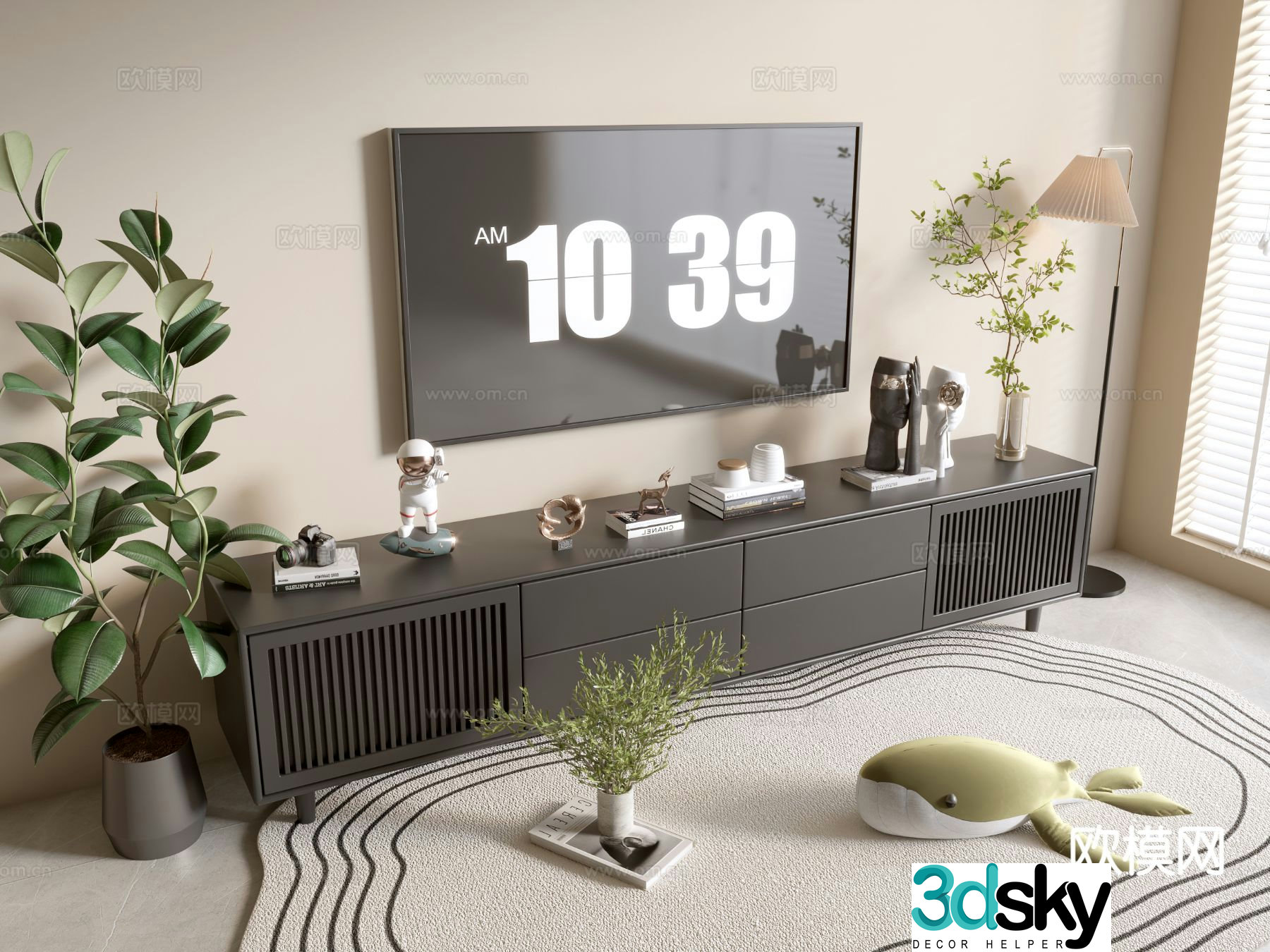 Modern TV cabinet 3d model