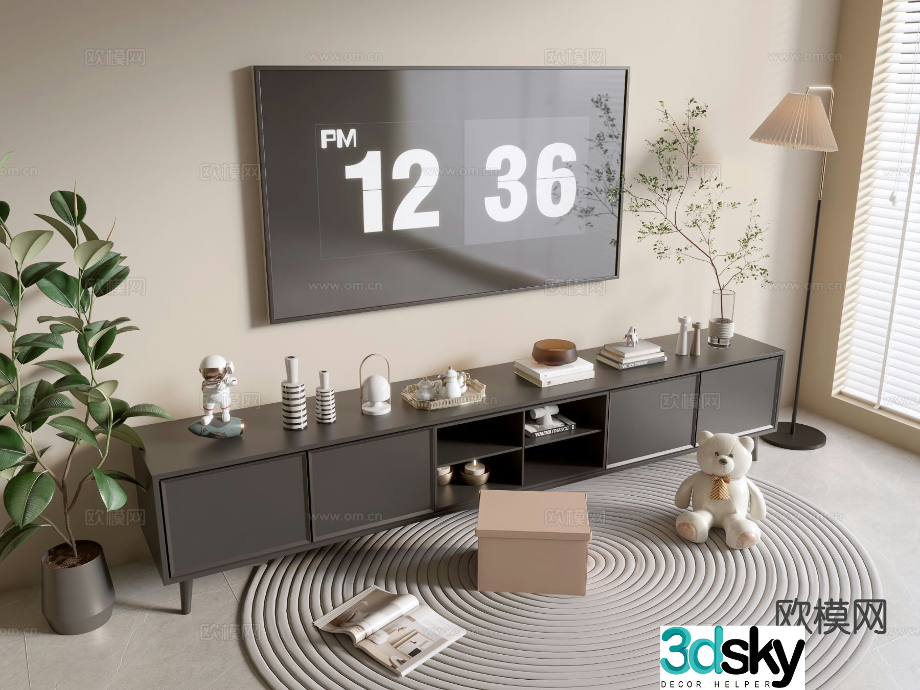 Modern TV cabinet 3d model