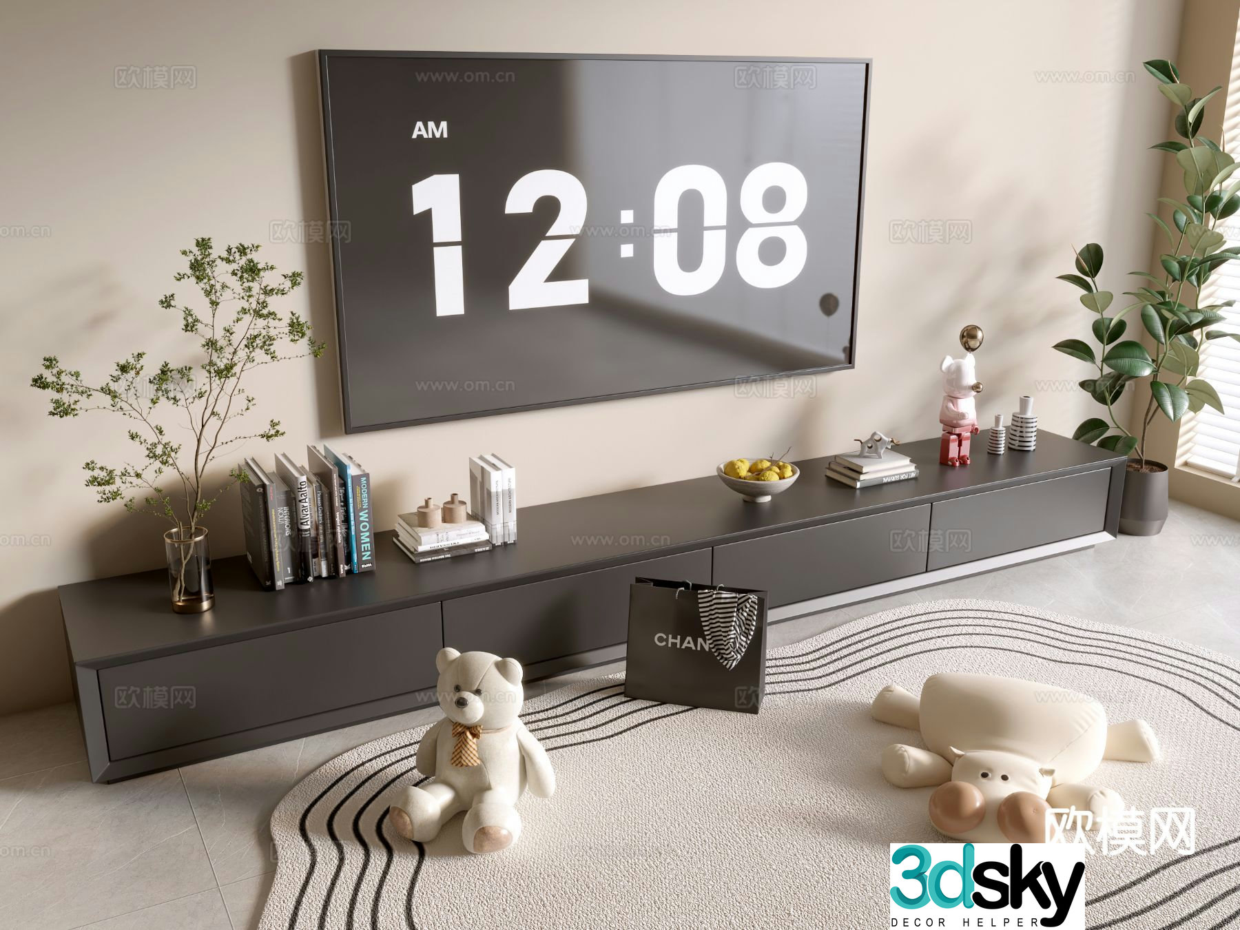 Modern TV cabinet 3d model