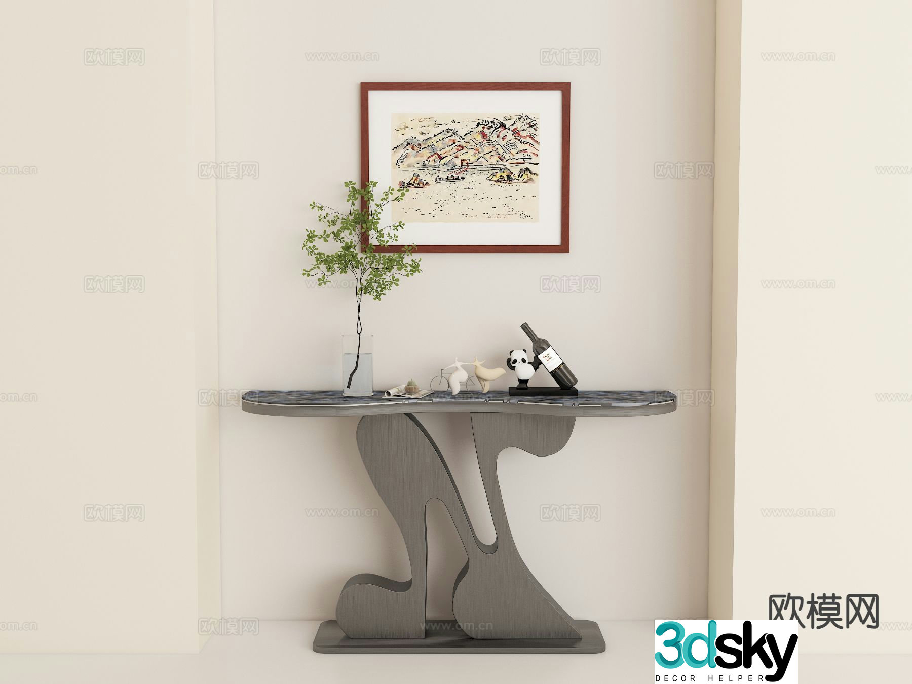 Modern Duanjing strip 3D model