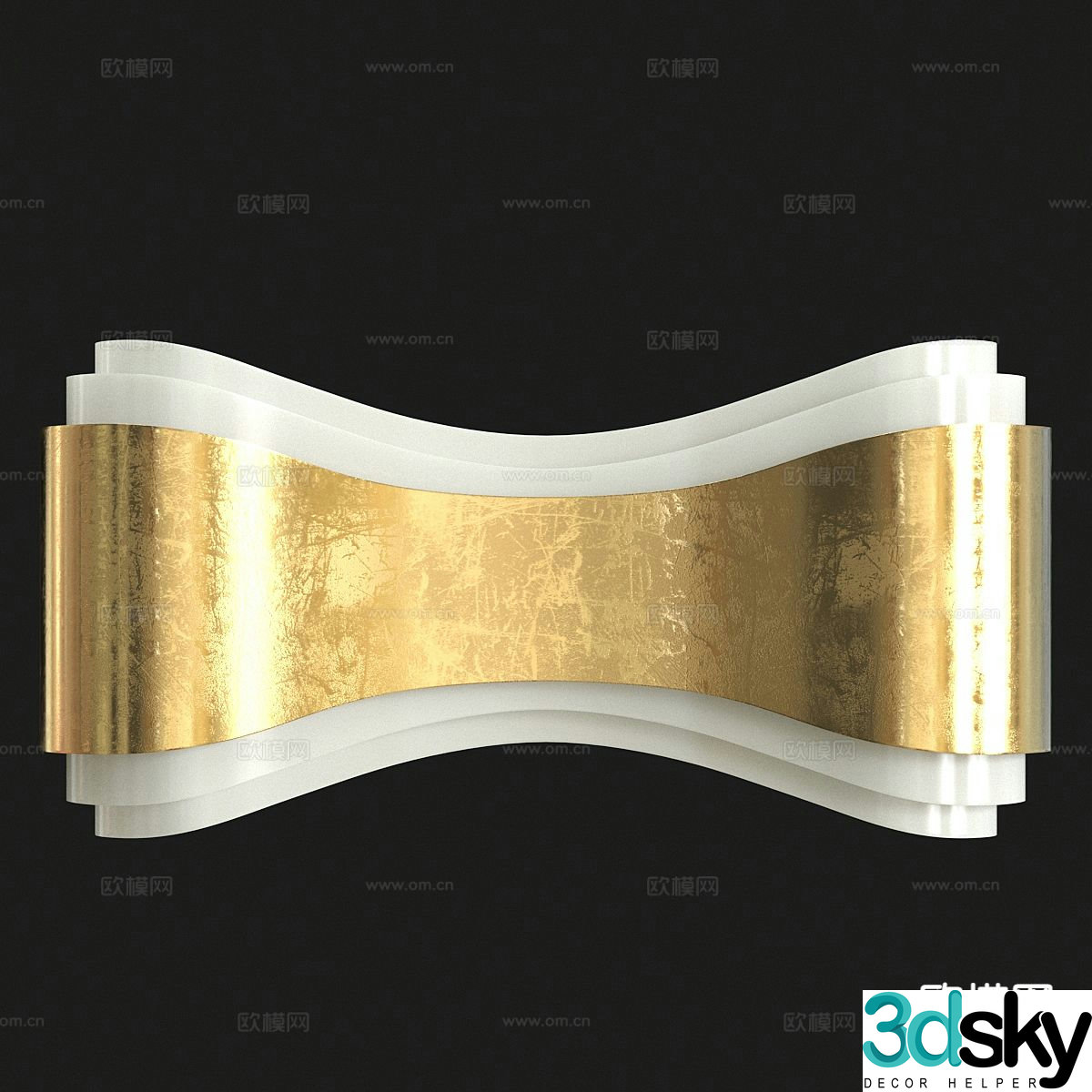Light luxury wall lamp 3D model