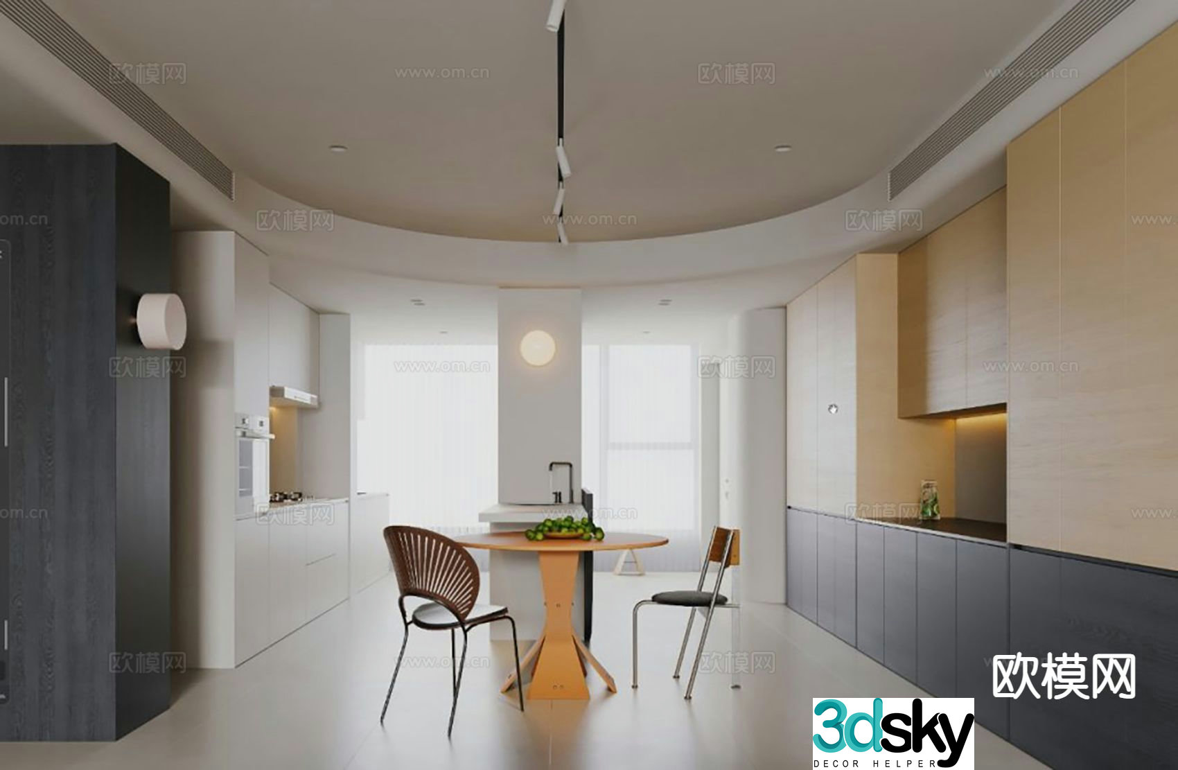Modern restaurant 3d model