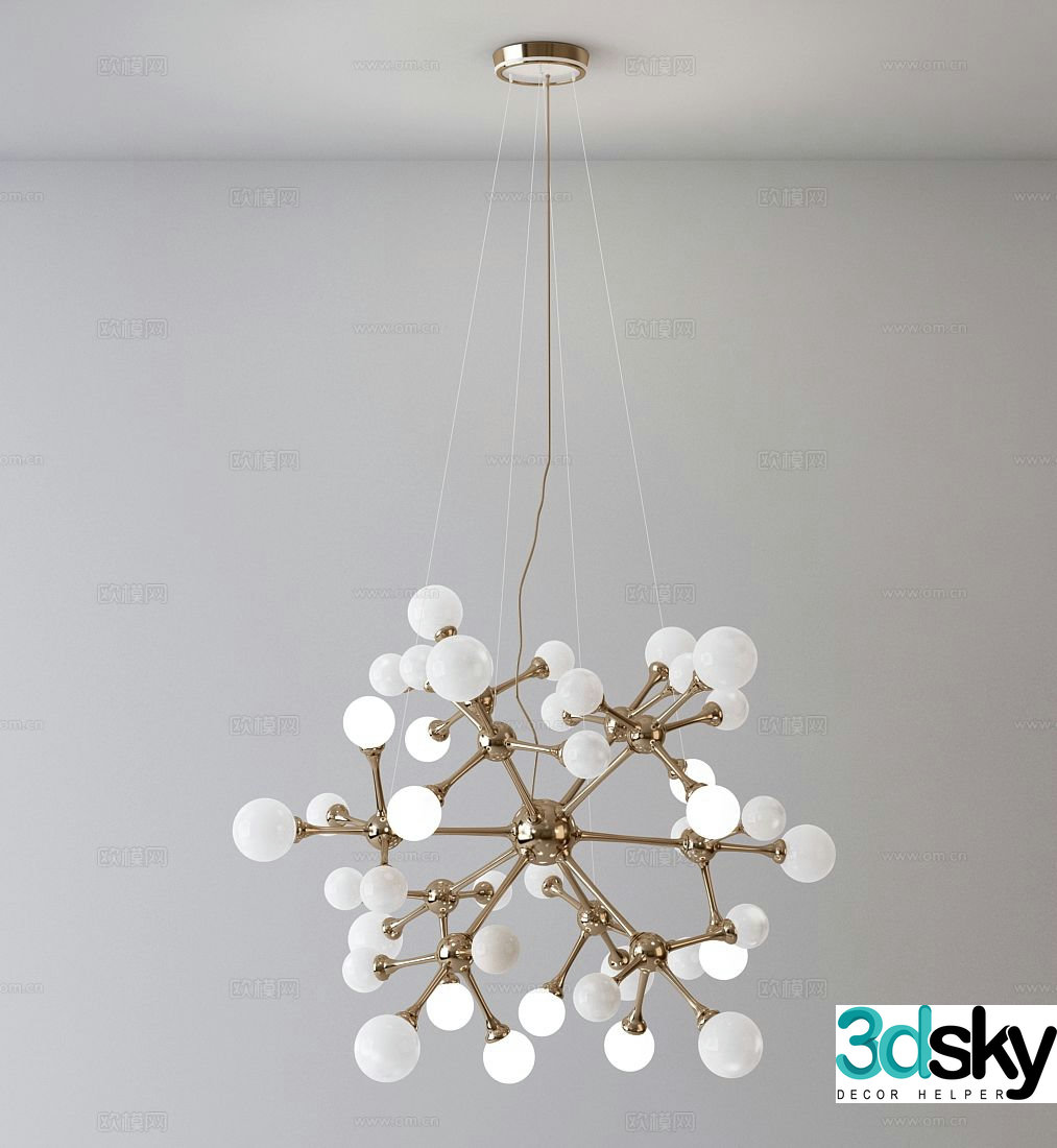 Nordic chandelier 3d model