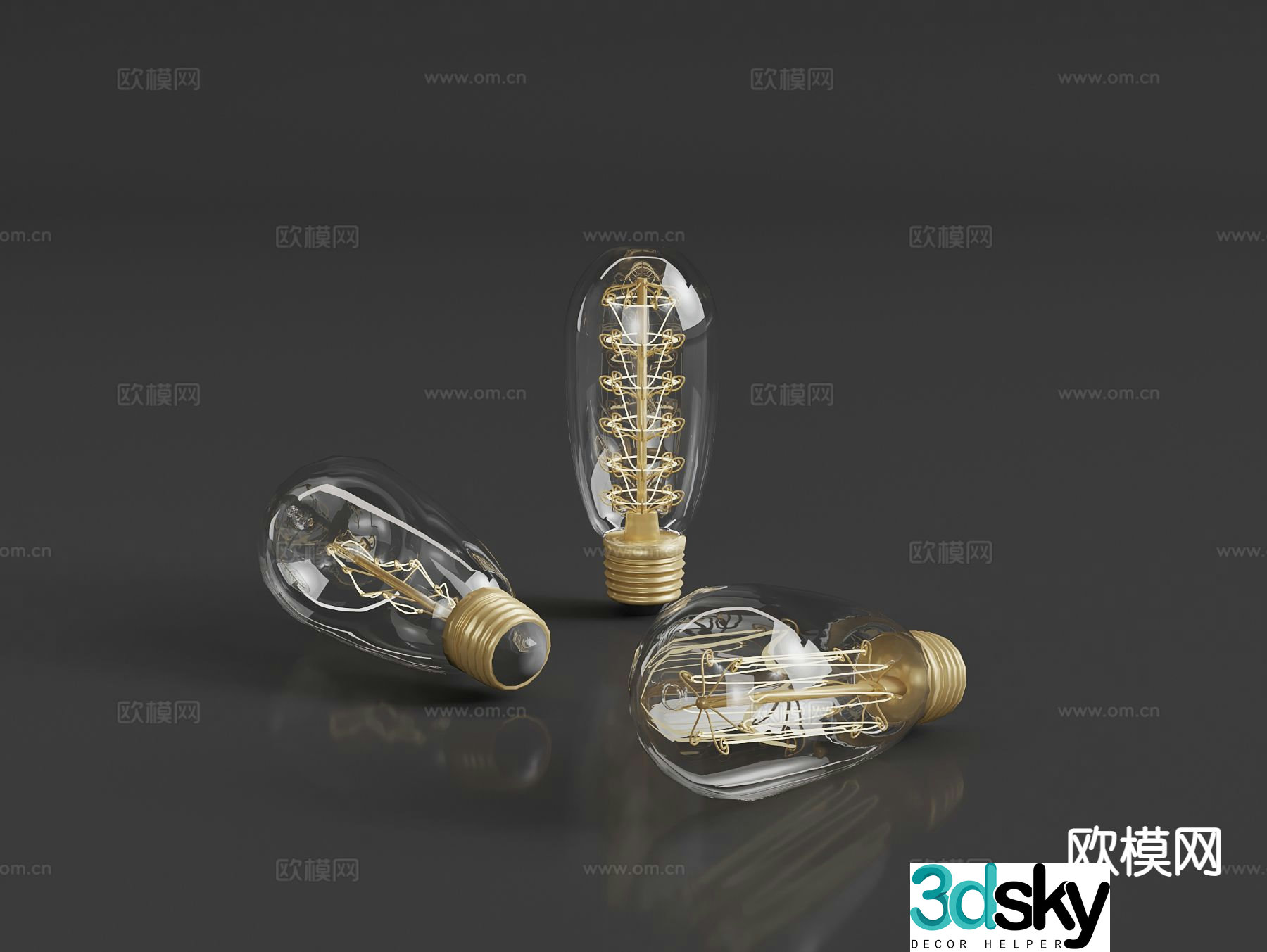 light bulb energy saving lamp incandescent lamp 3d model