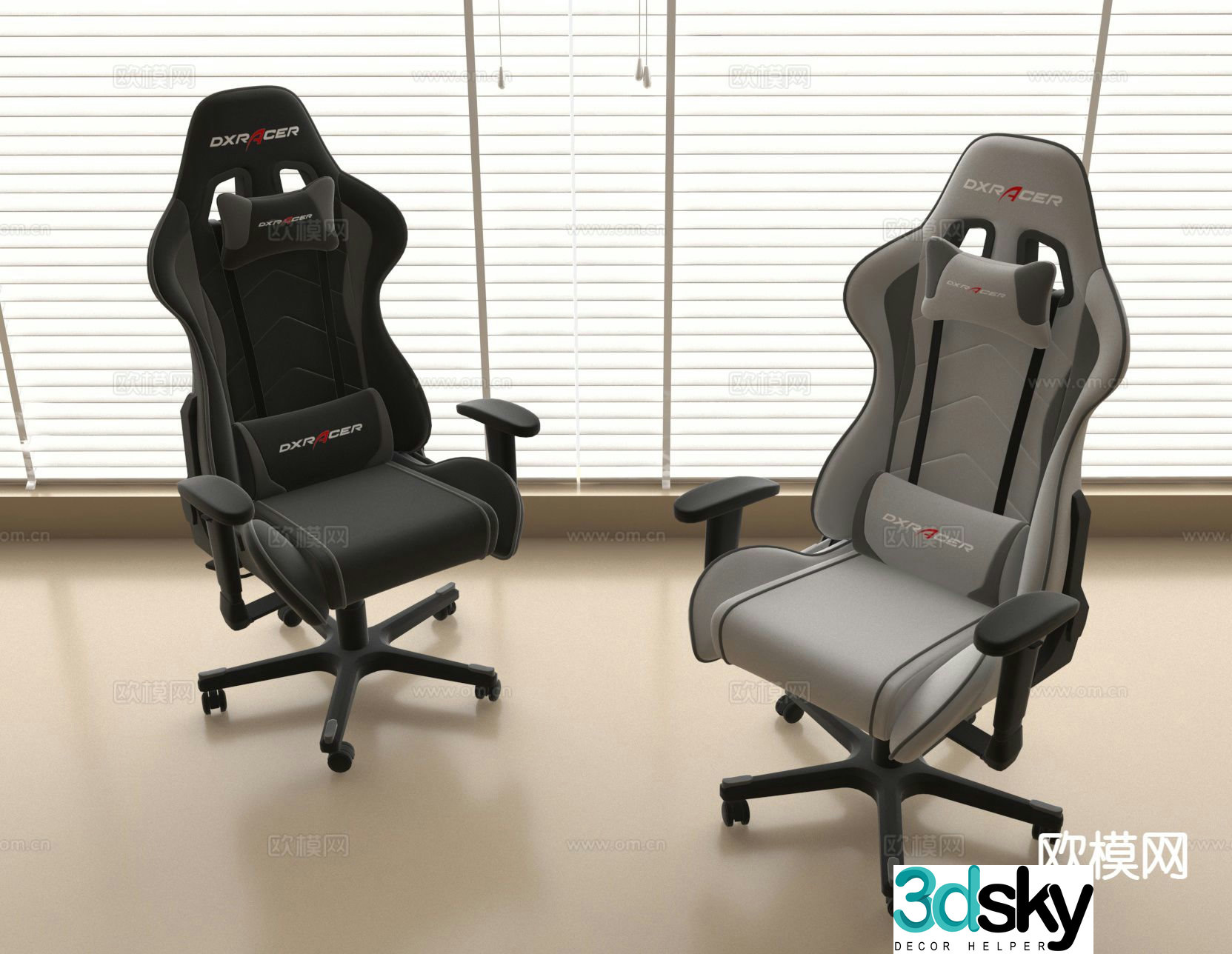 Office chair swivel chair gaming chair computer chair 3d model