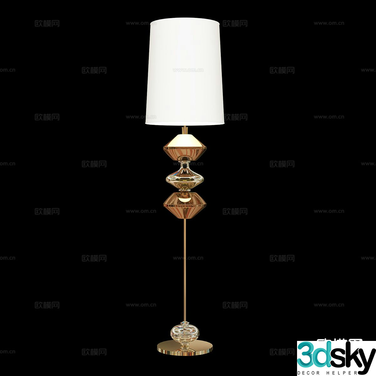 Light luxury floor lamp 3D model