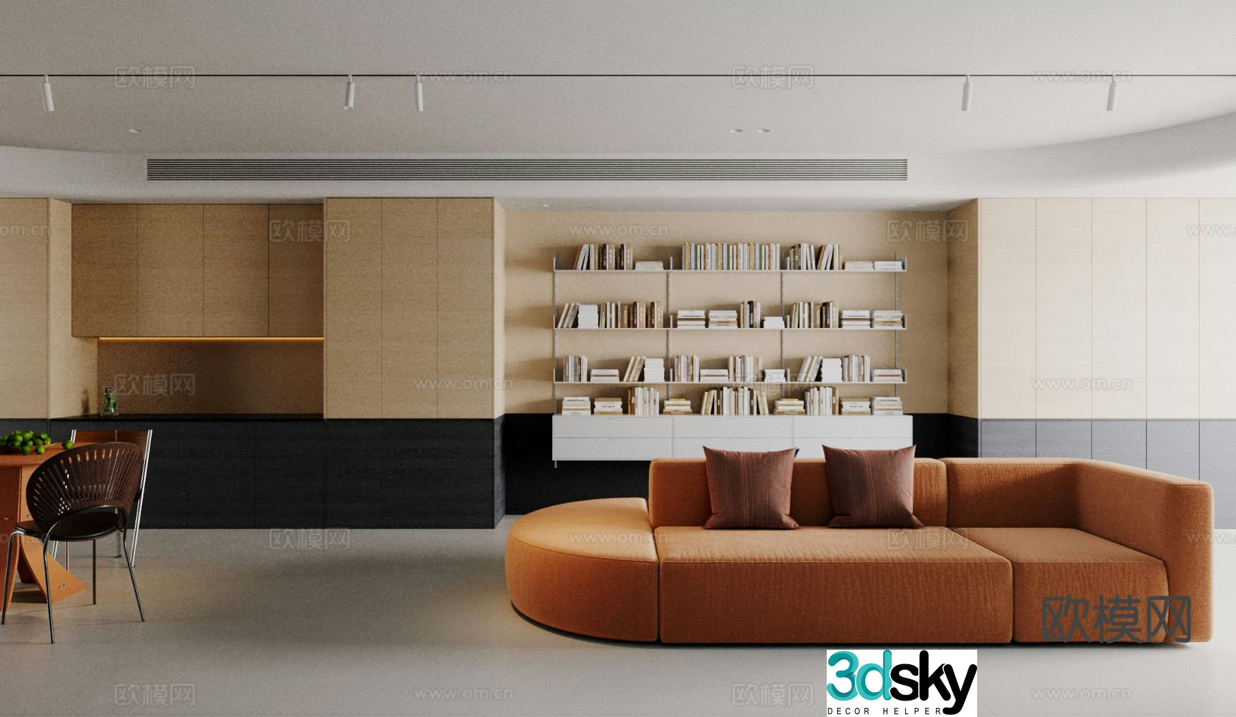 Modern living room 3d model