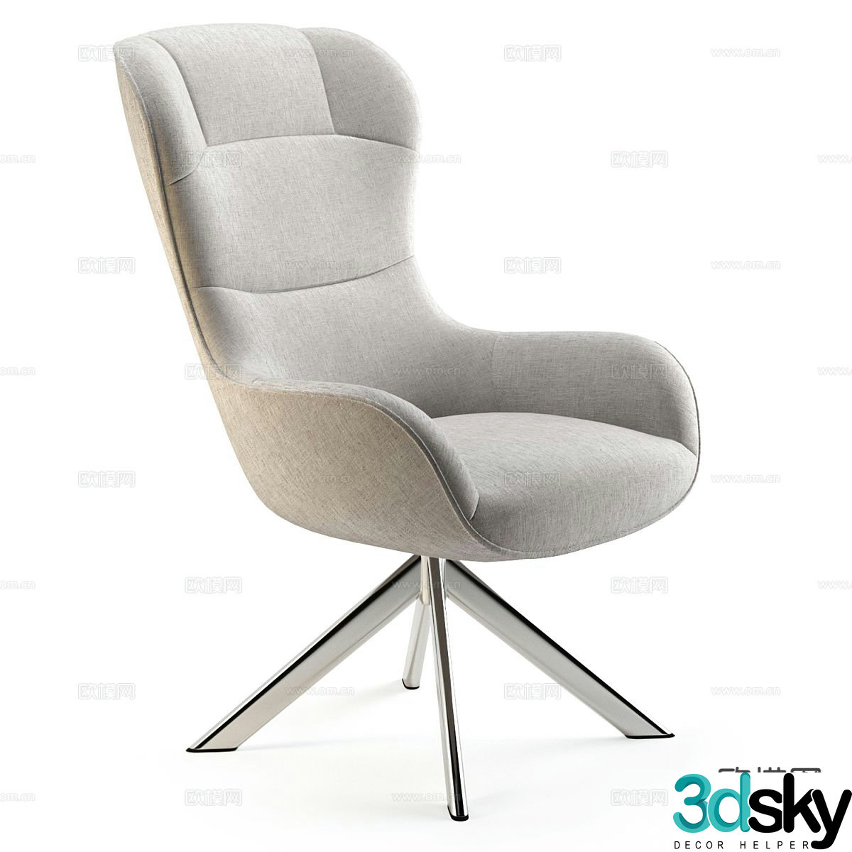 Office chair leisure chair boss chair 3d model