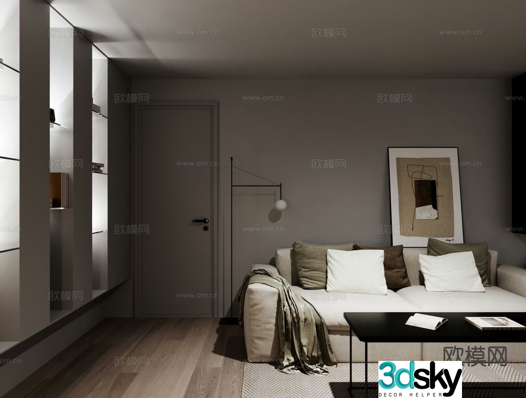 Modern living room 3d model