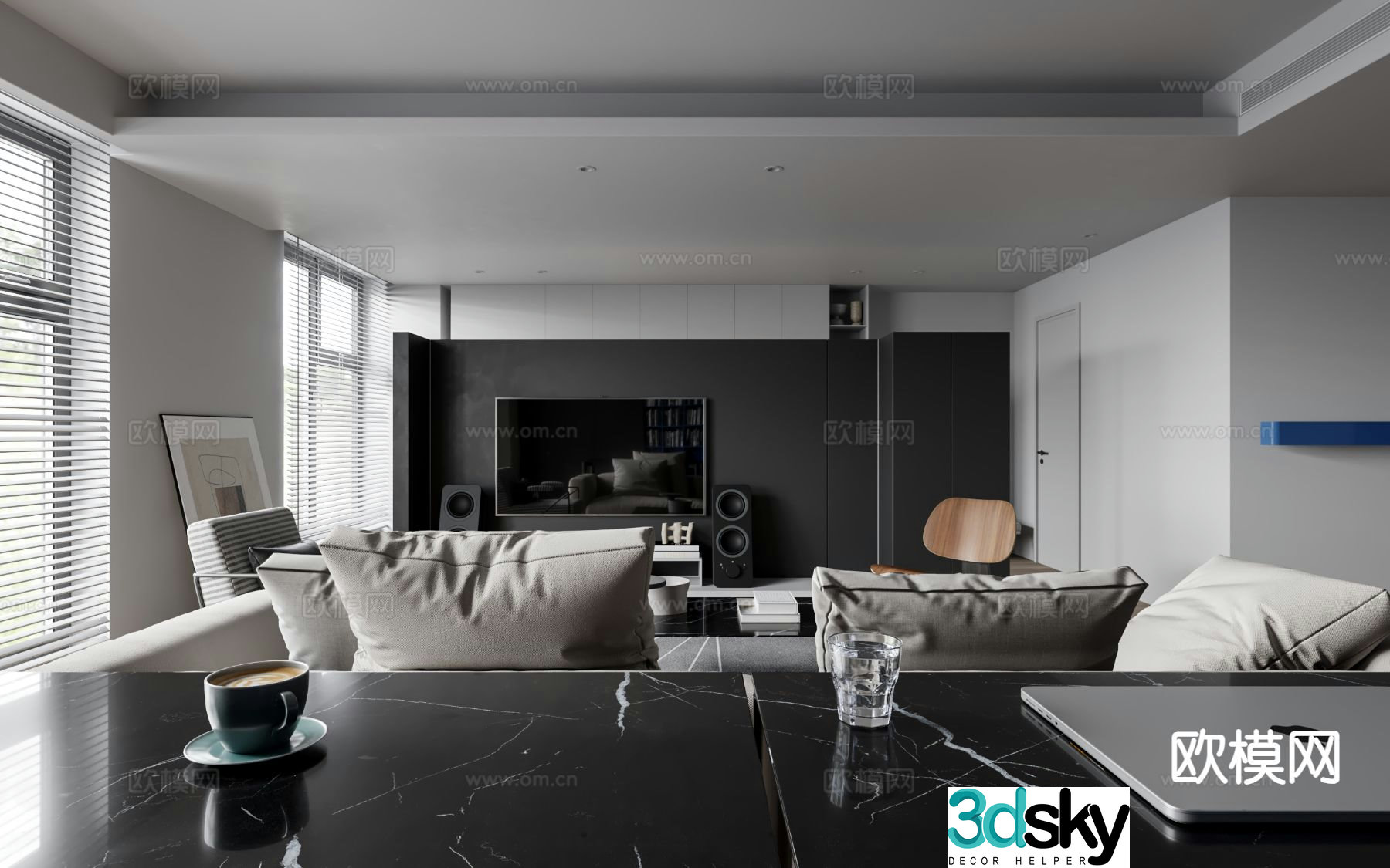 3D model of high-end Huike restaurant
