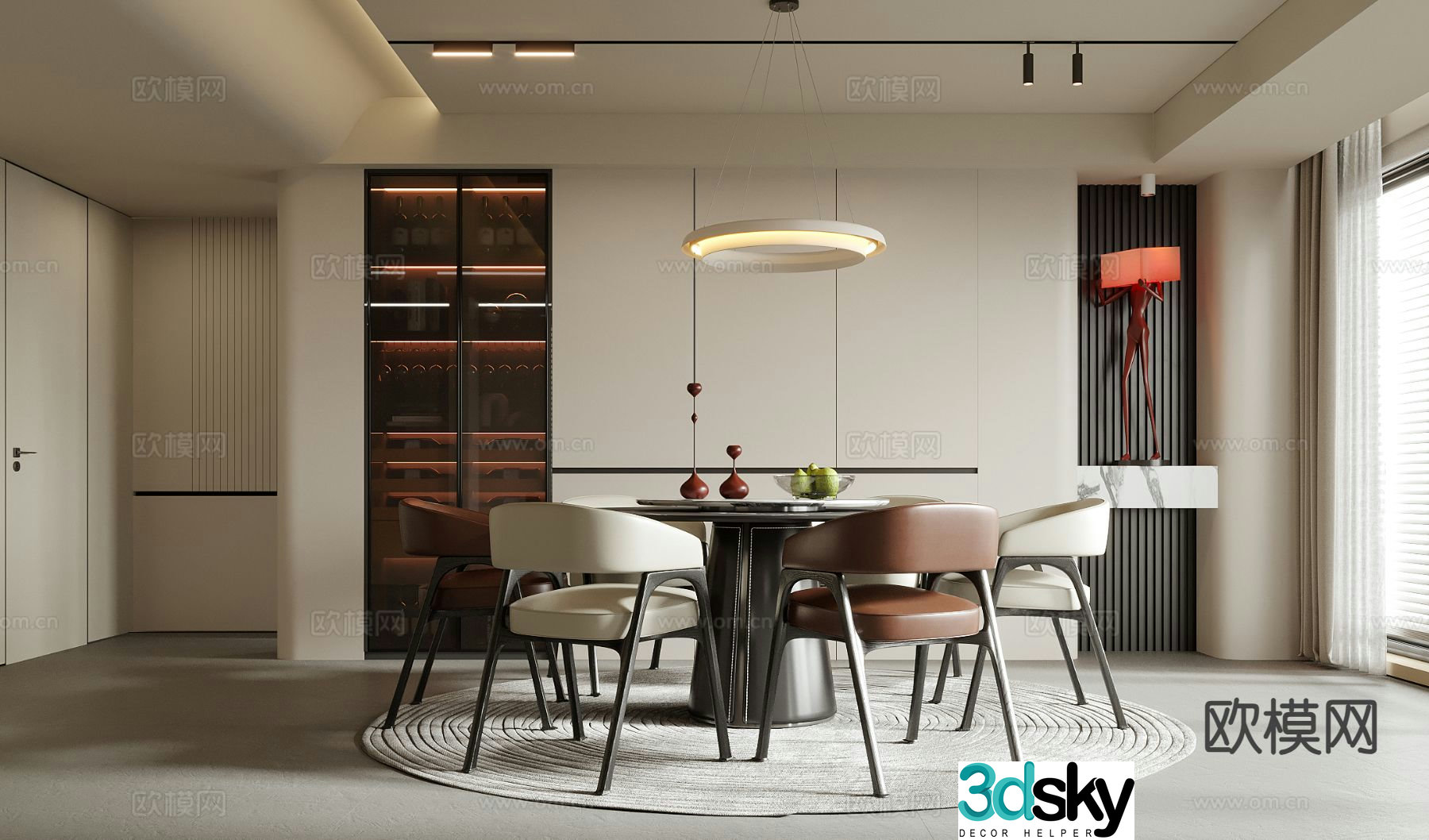 Italian restaurant 3d model