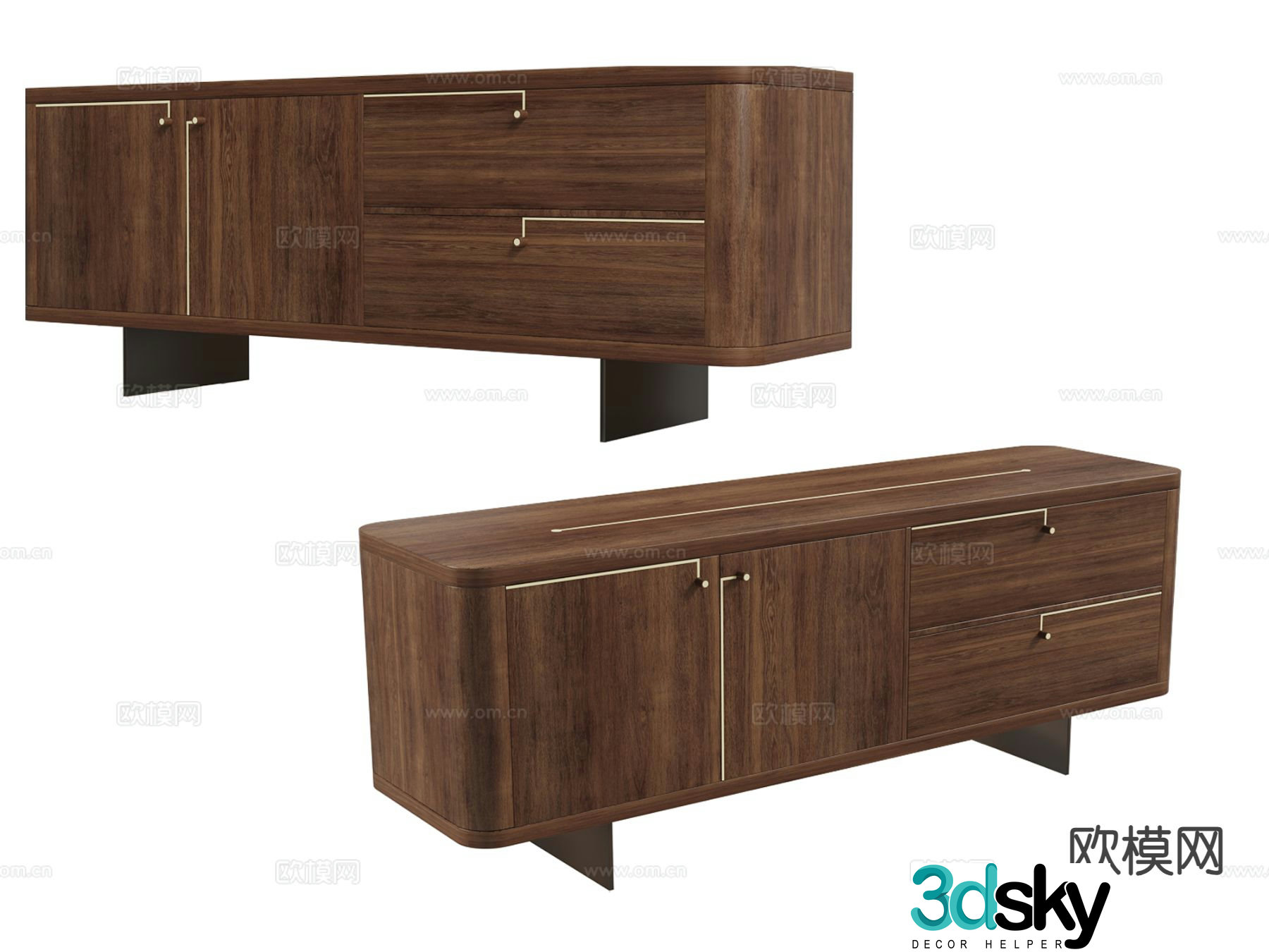 Modern TV cabinet 3d model