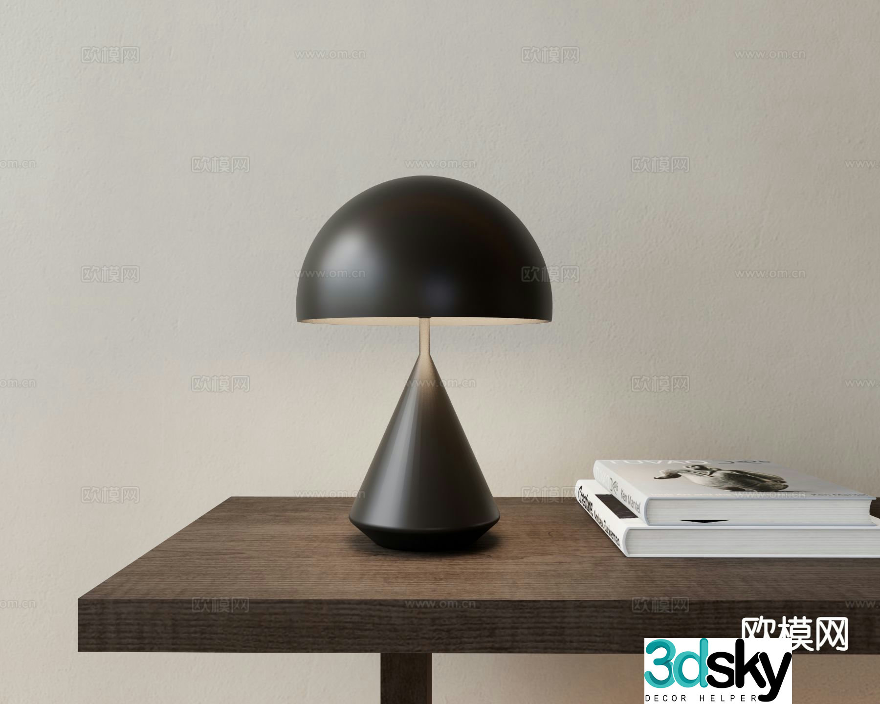 Modern desk lamp mushroom desk lamp desk lamp 3d model