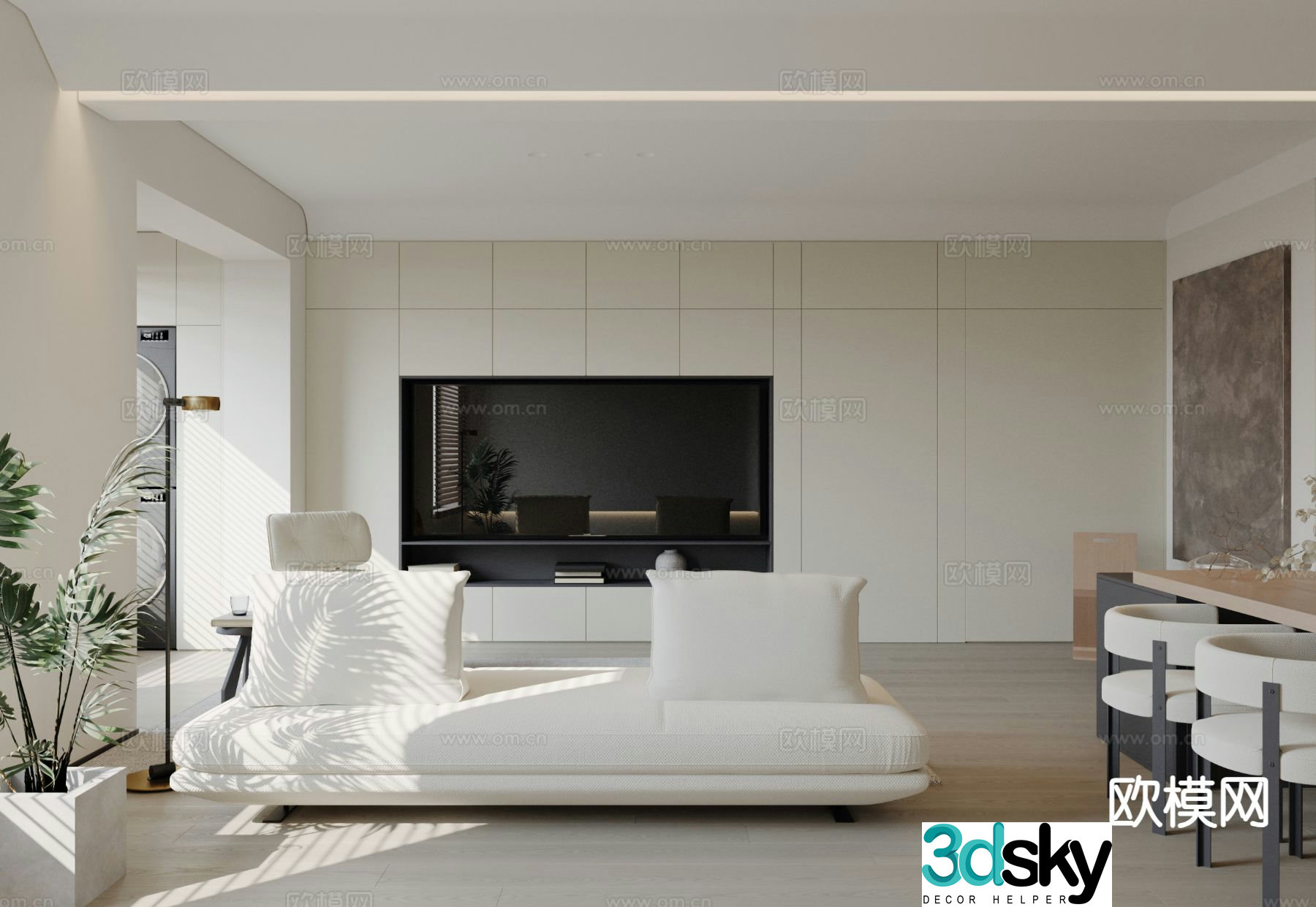 Modern living room 3d model