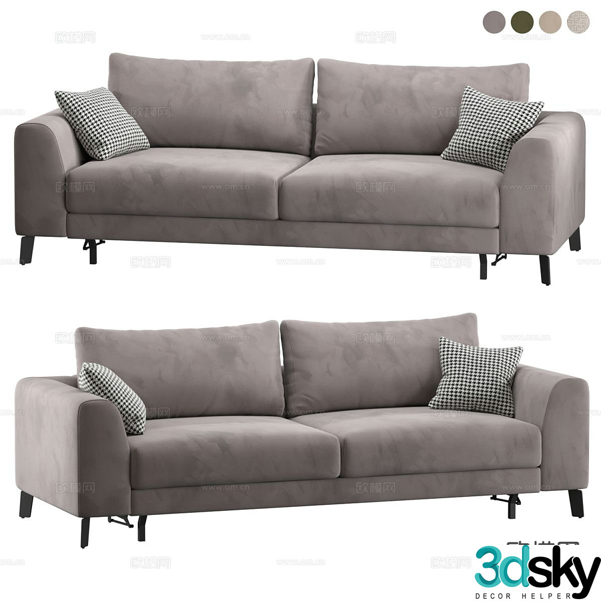 Modern love sofa 3d model