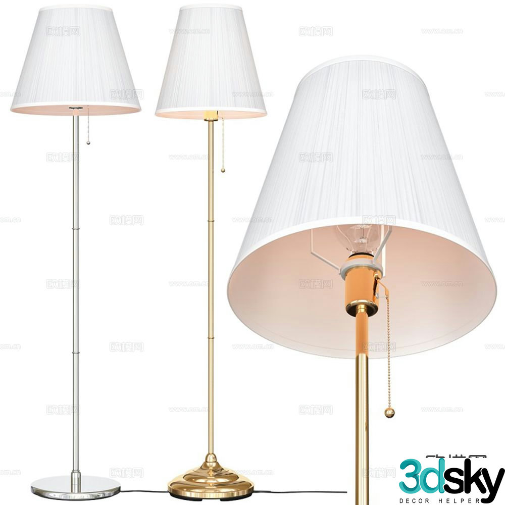 Light luxury floor lamp 3D model