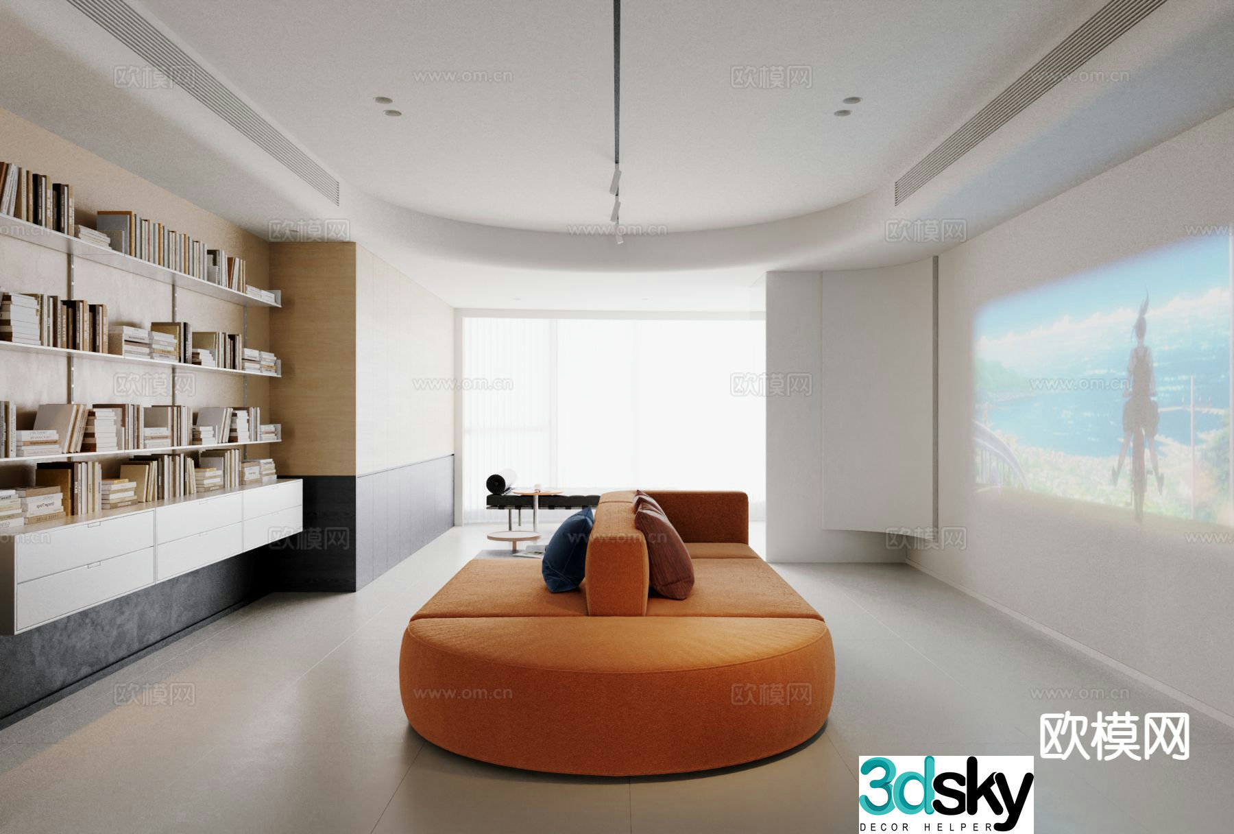 Modern living room 3d model