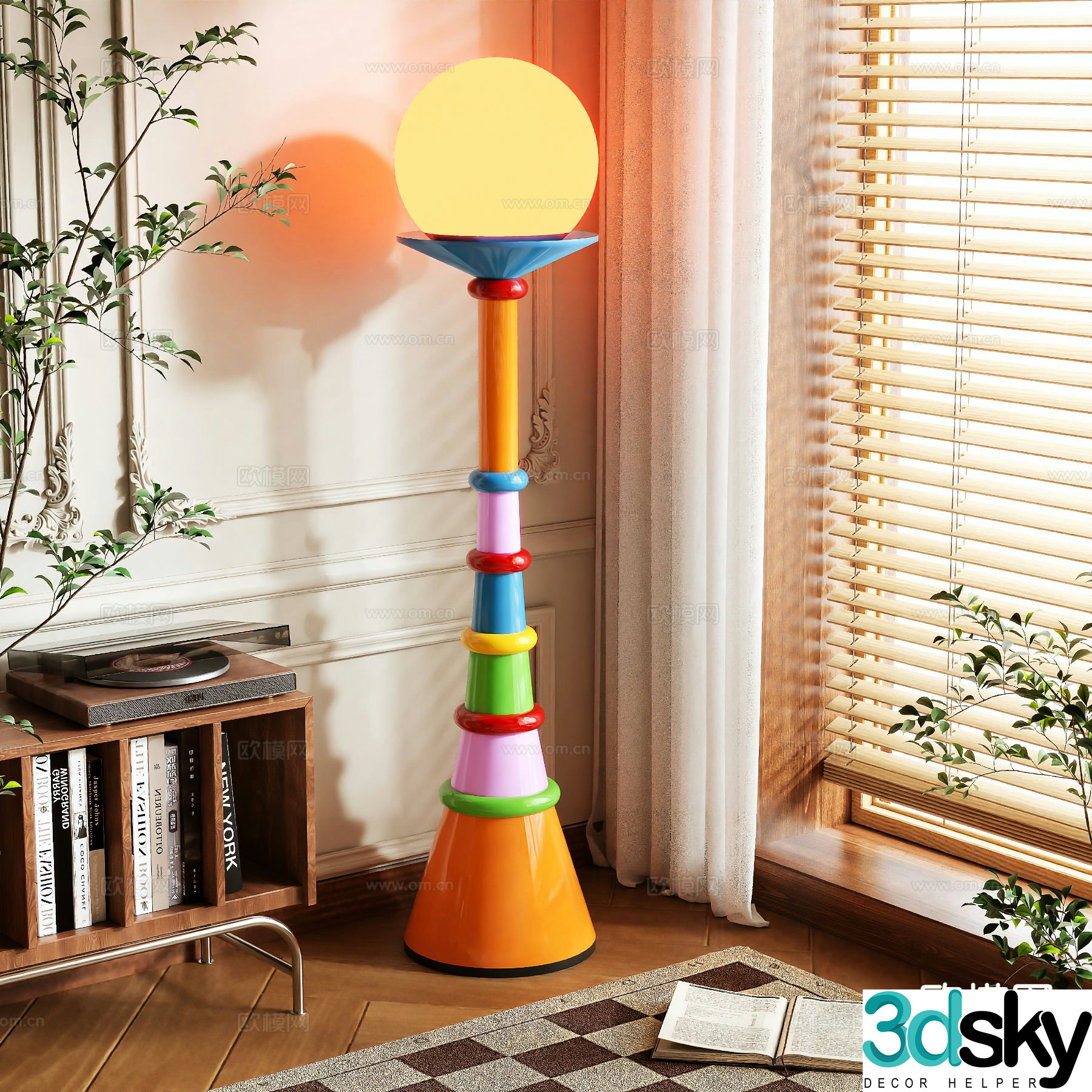 Dopamine floor lamp 3d model