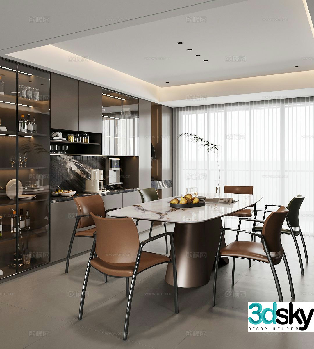 Italian restaurant 3d model