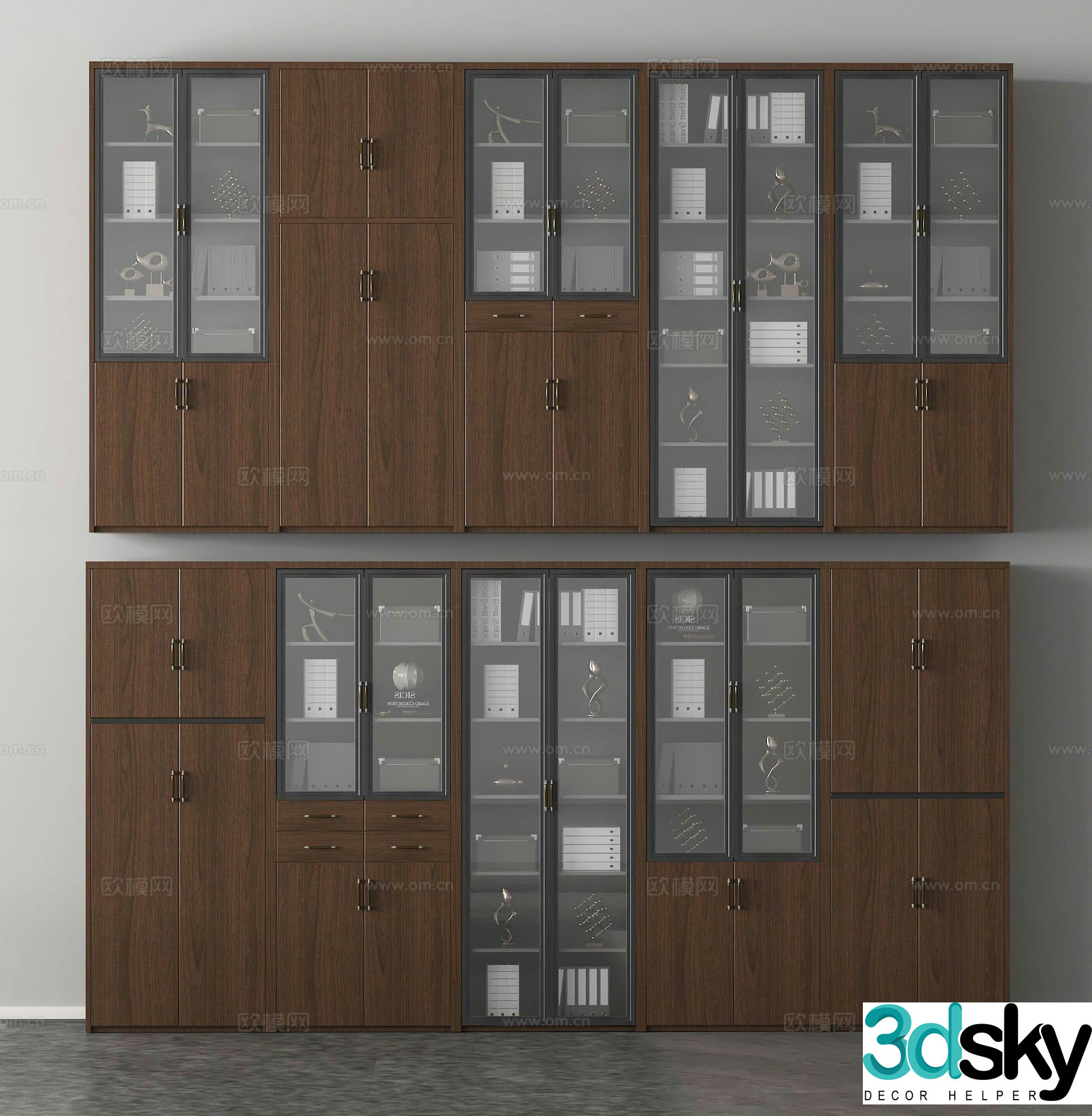 Office supplies file cabinet file cabinet information cabinet 3d model