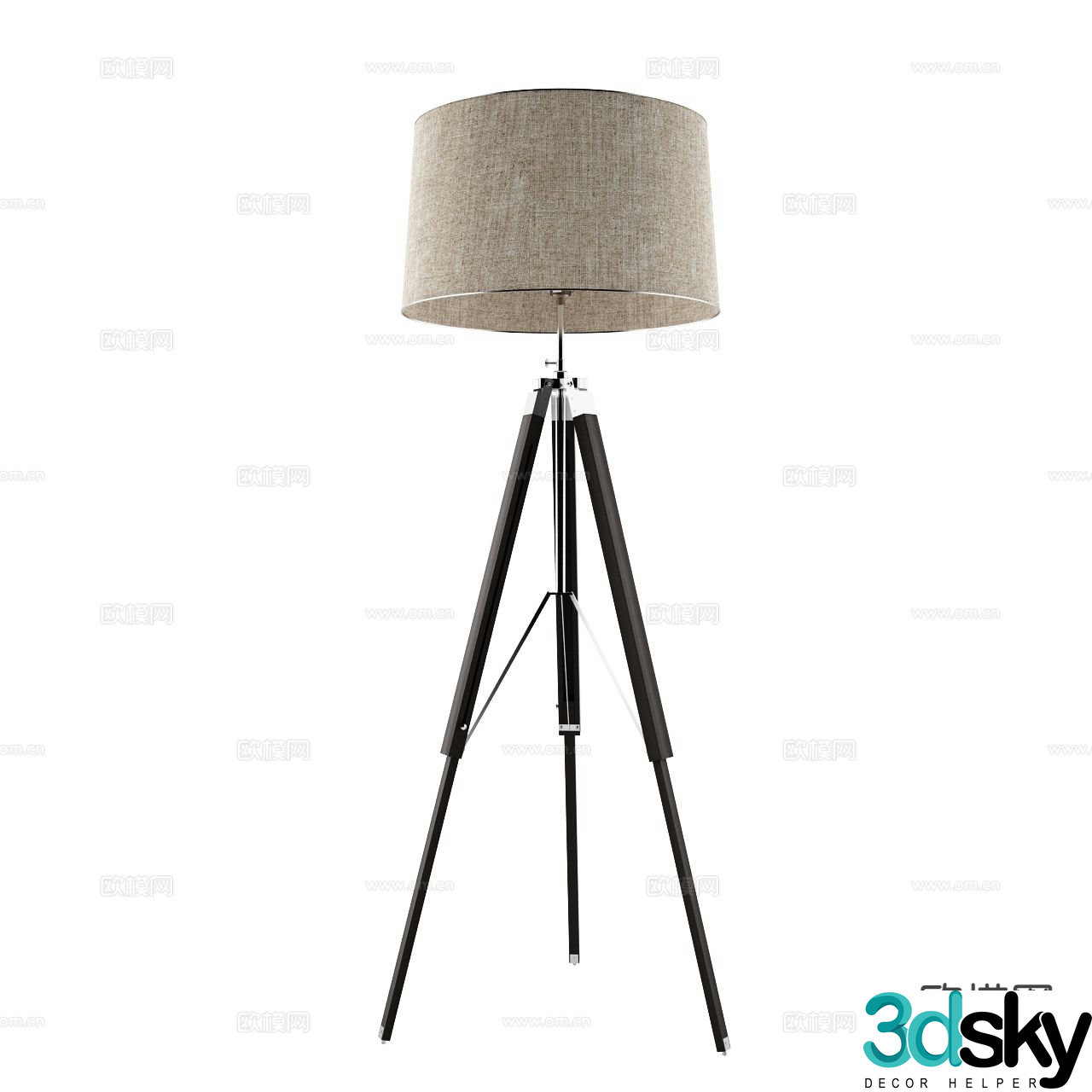 Modern floor lamp 3d model