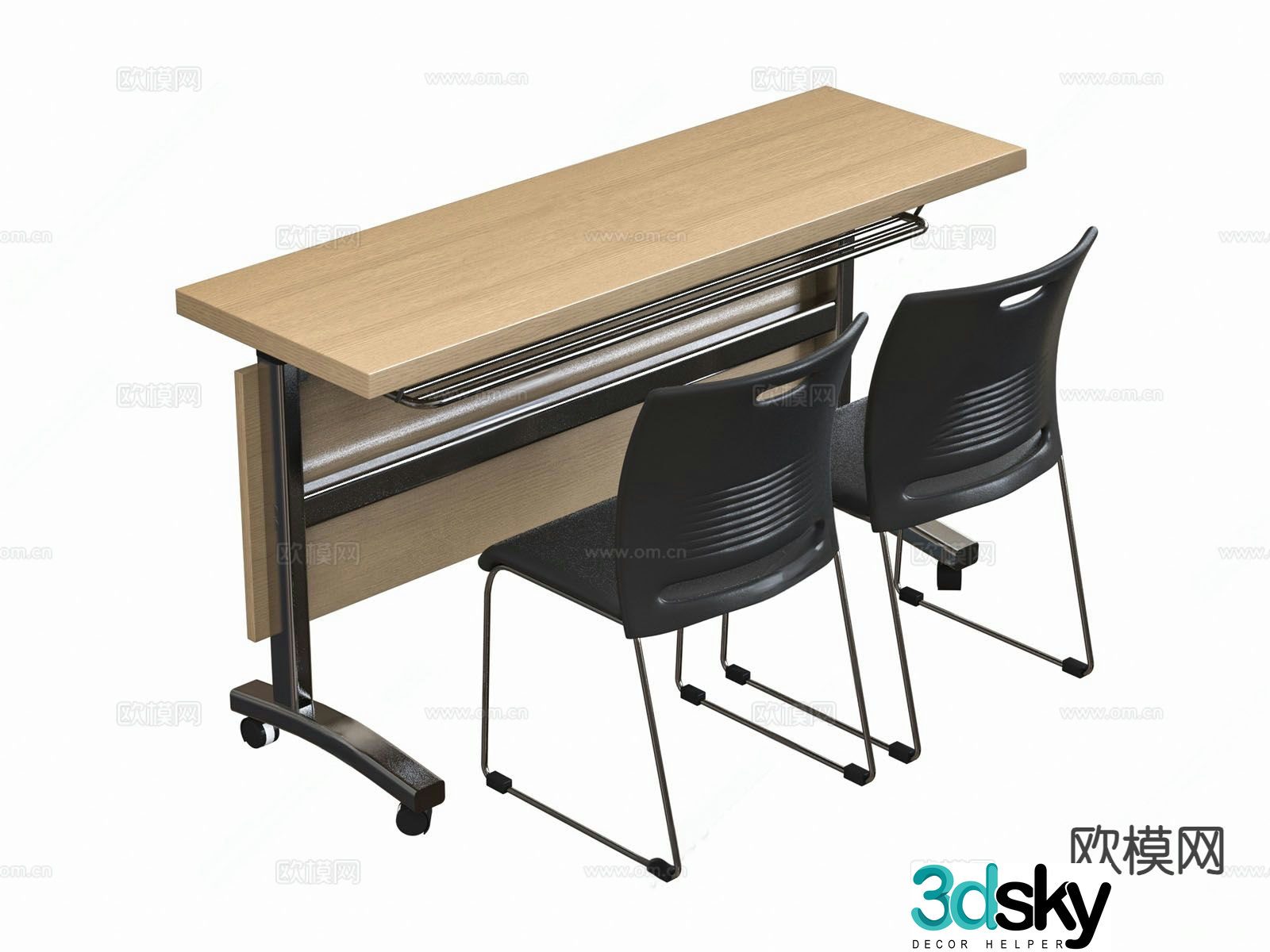 Modern conference table 3d model