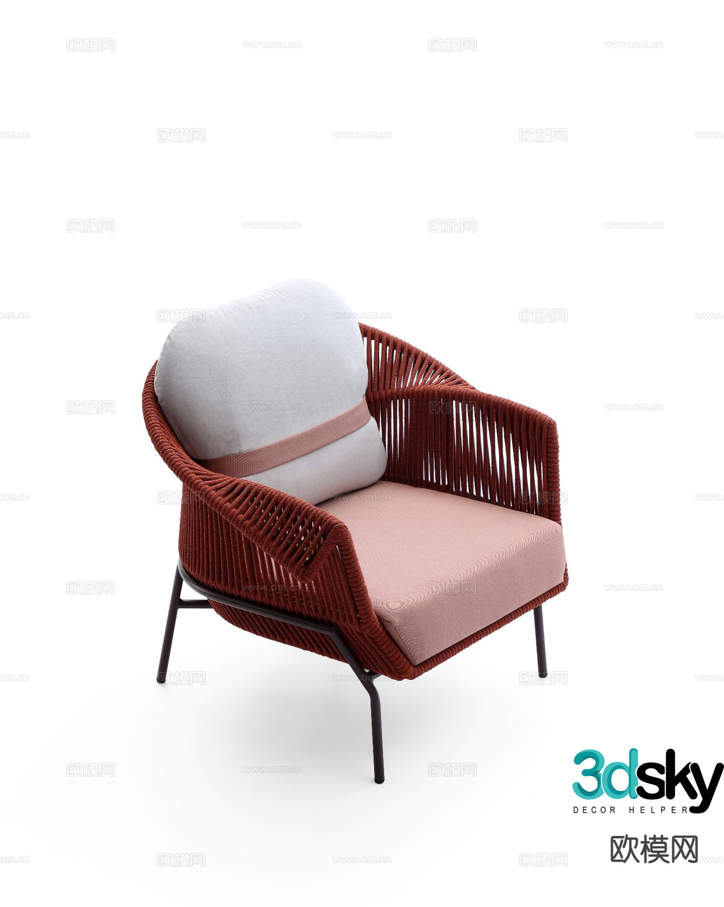 Modern patio sofa outdoor sofa 3d model