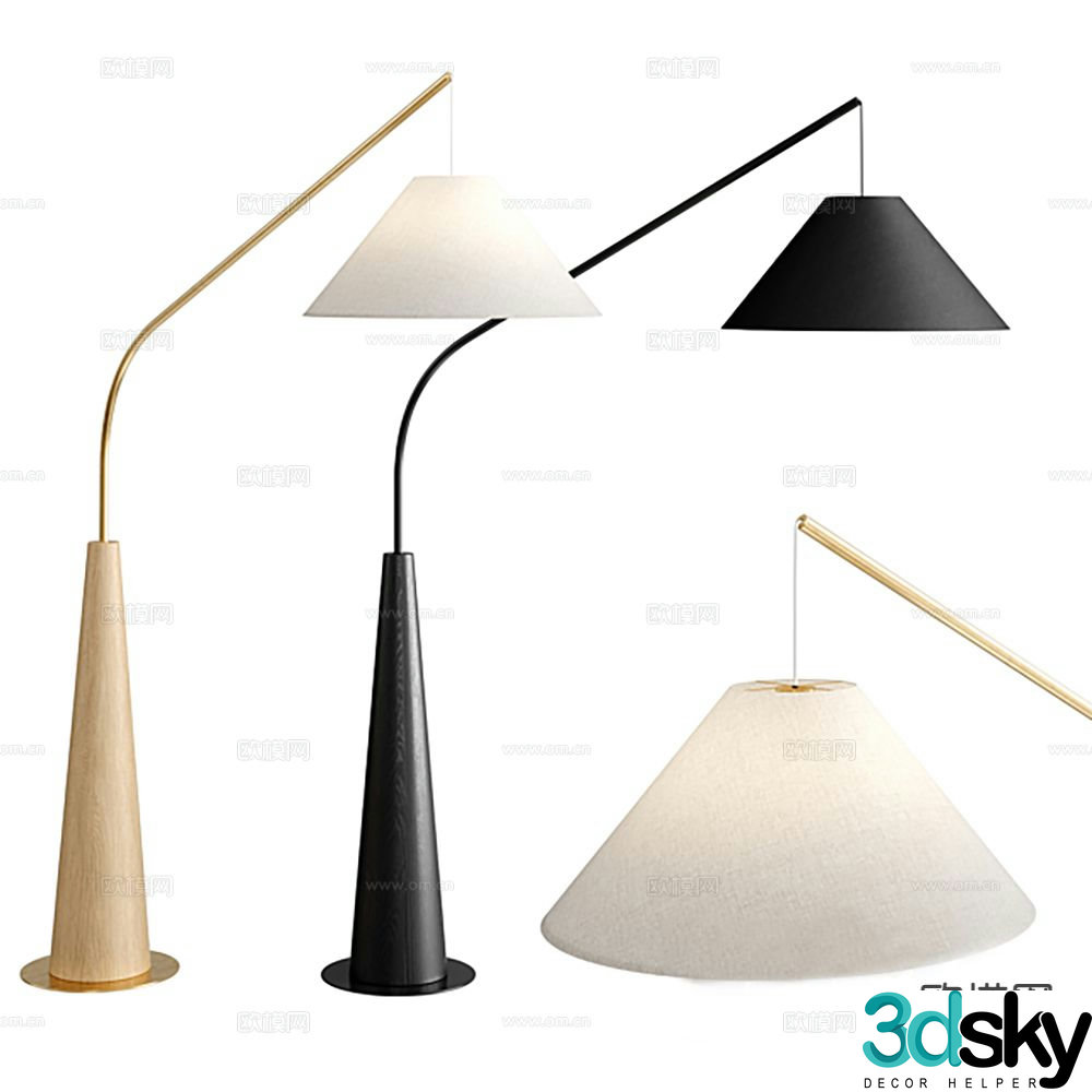 Modern floor lamp 3d model