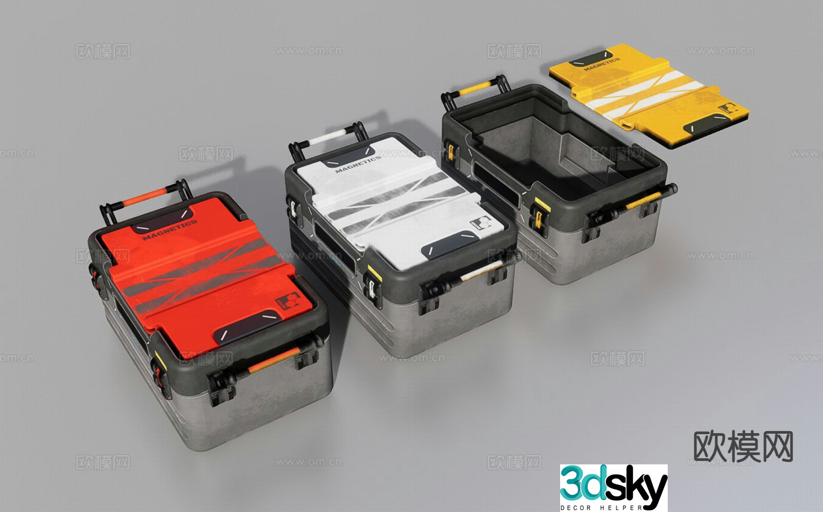 sci-fi crate 3d model