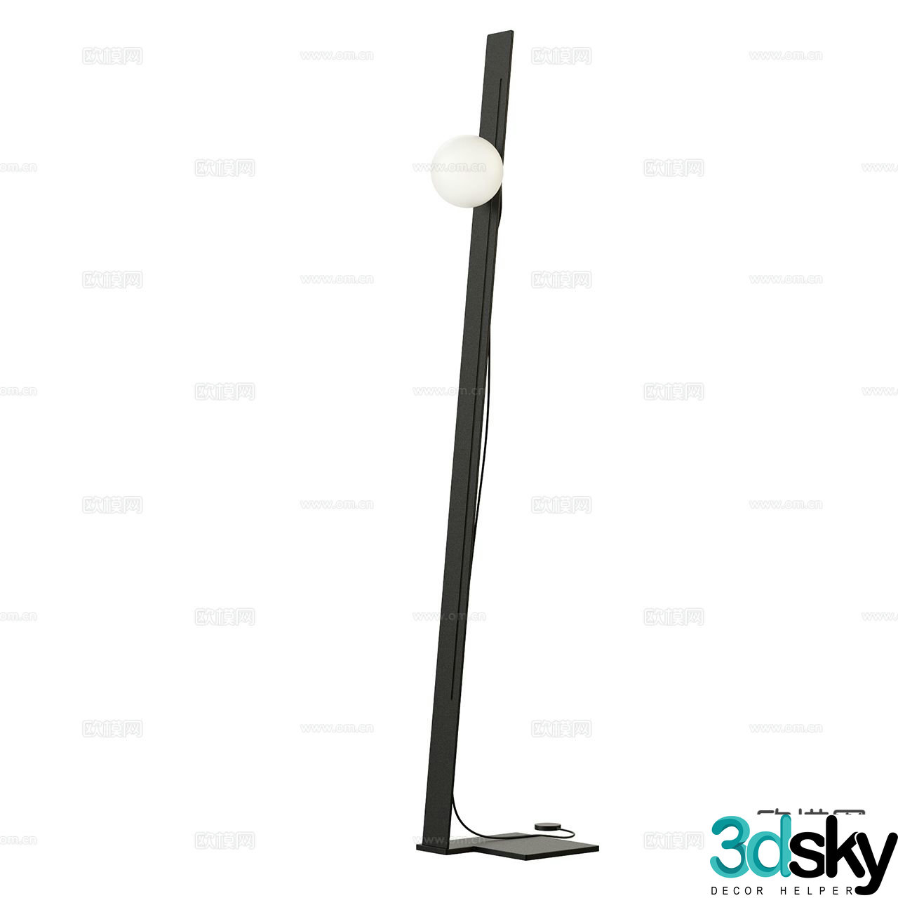Modern floor lamp 3d model