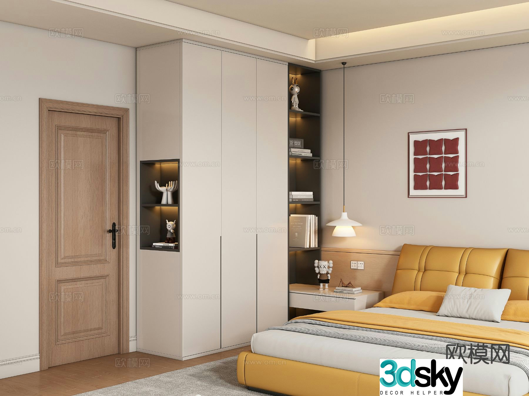 Modern wardrobe 3d model