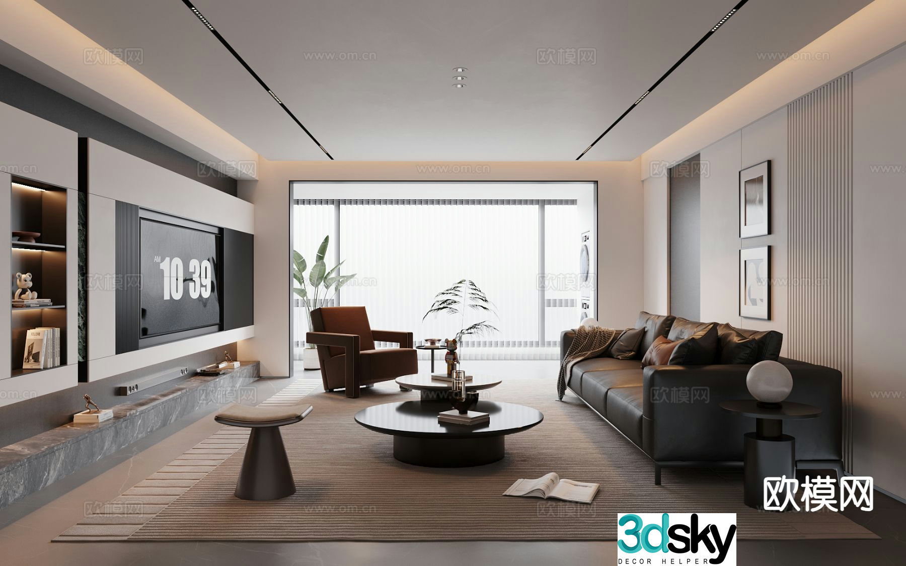 Italian living room 3d model