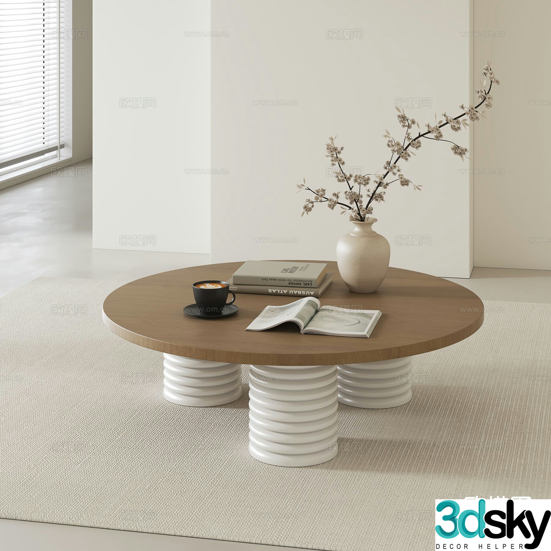 Medieval style coffee table 3D model