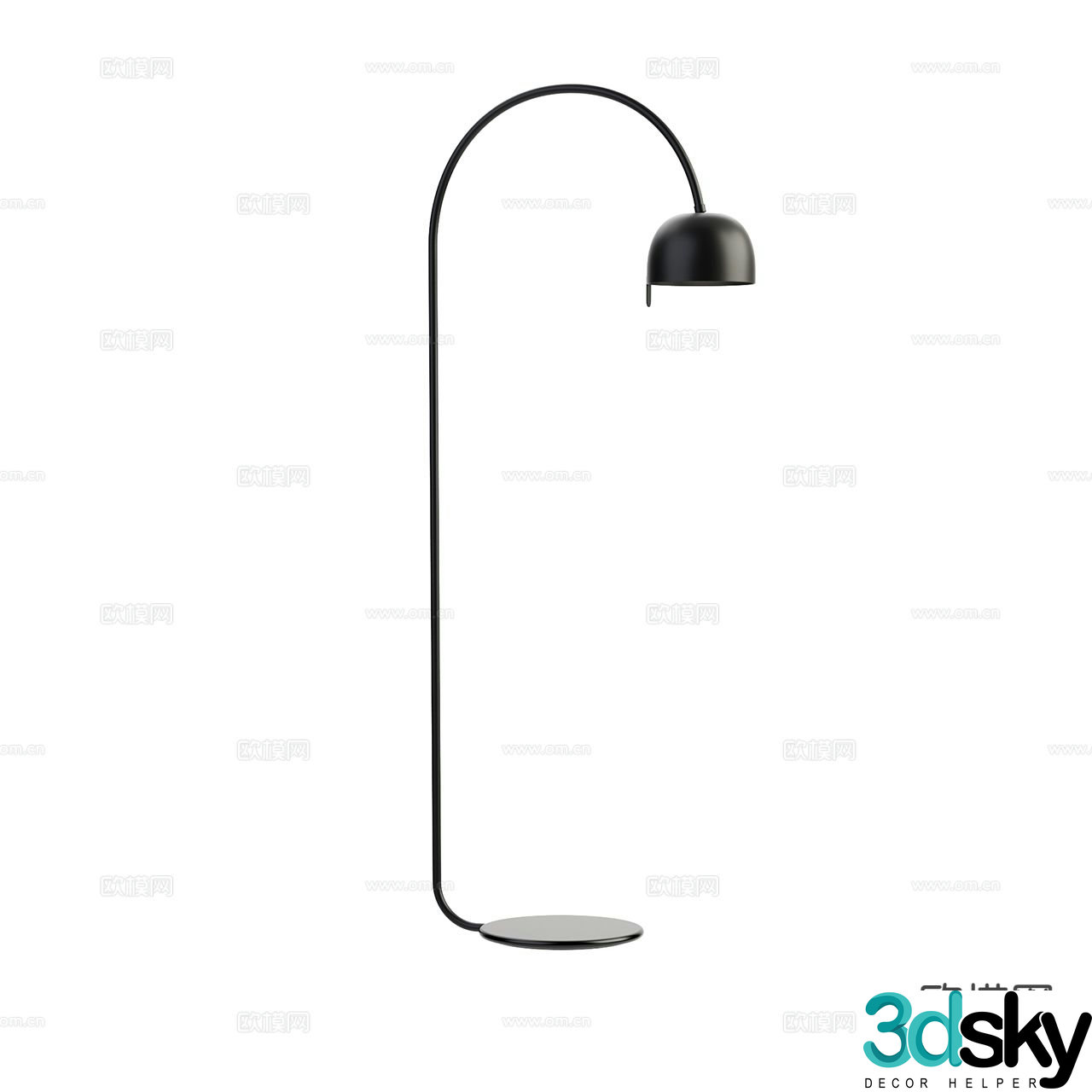 Modern floor lamp 3d model