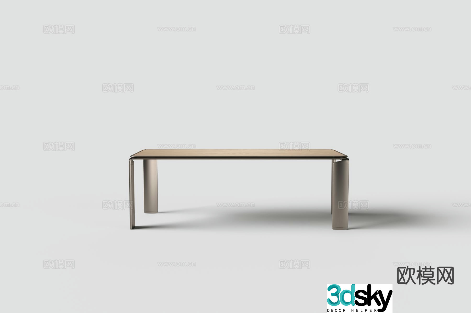 Modern dining table 3d model
