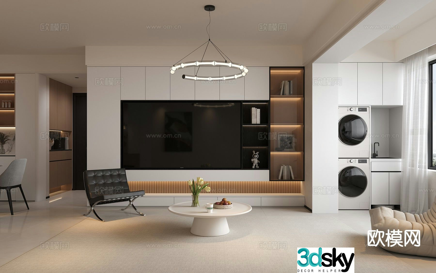 Modern living room 3d model